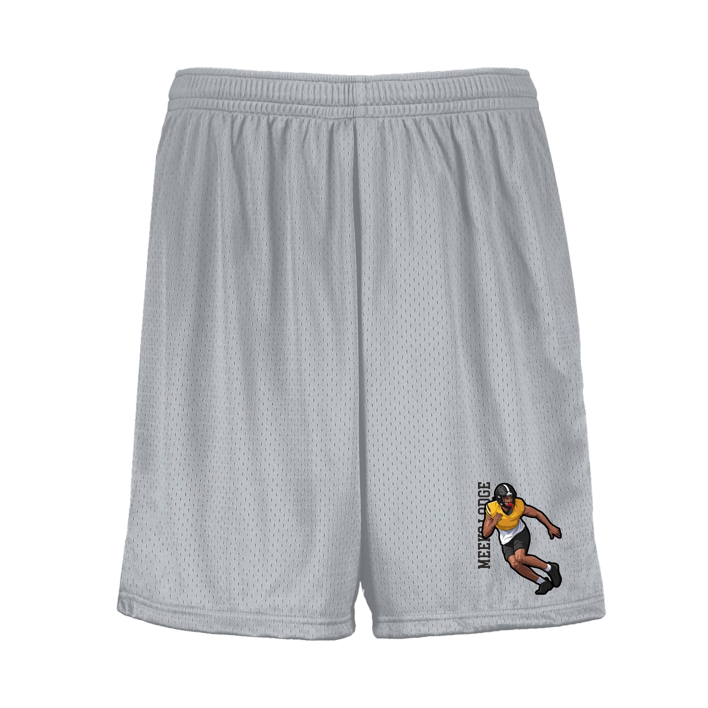 Shorts — Name Vertical in Silver