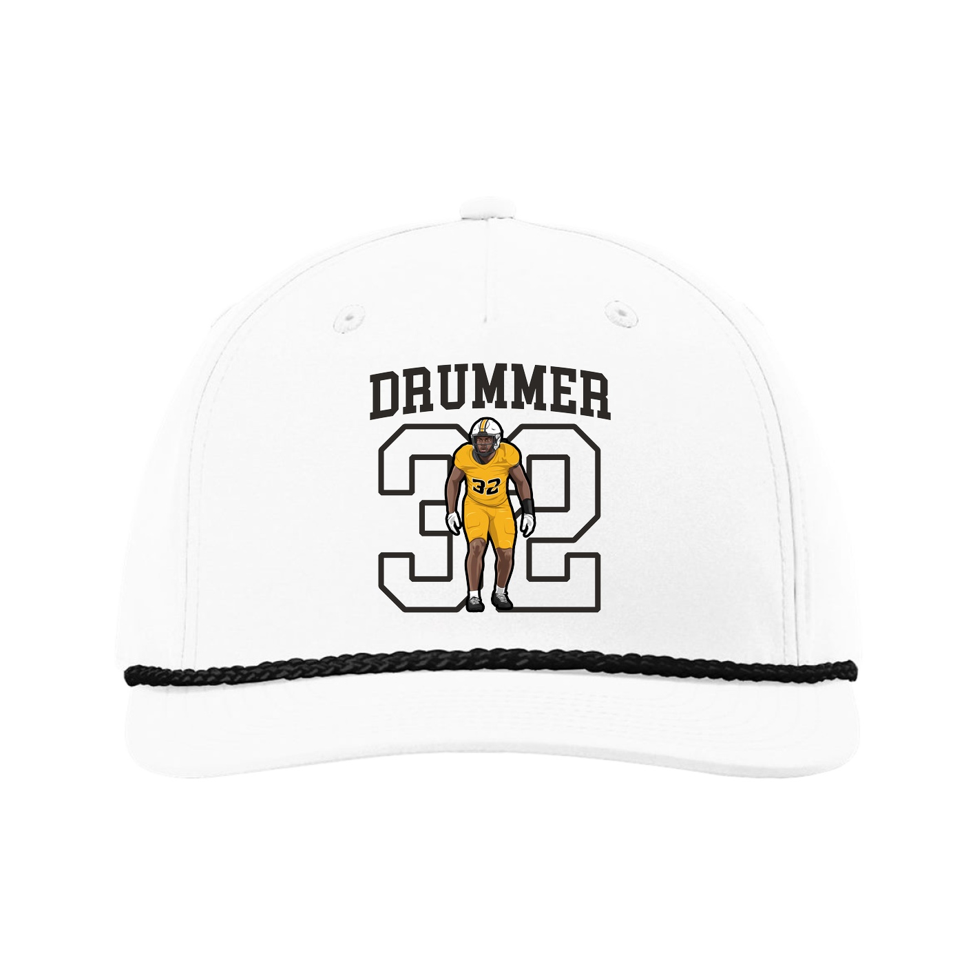 Five-Panel Classic Rope Cap — Shirsey in White