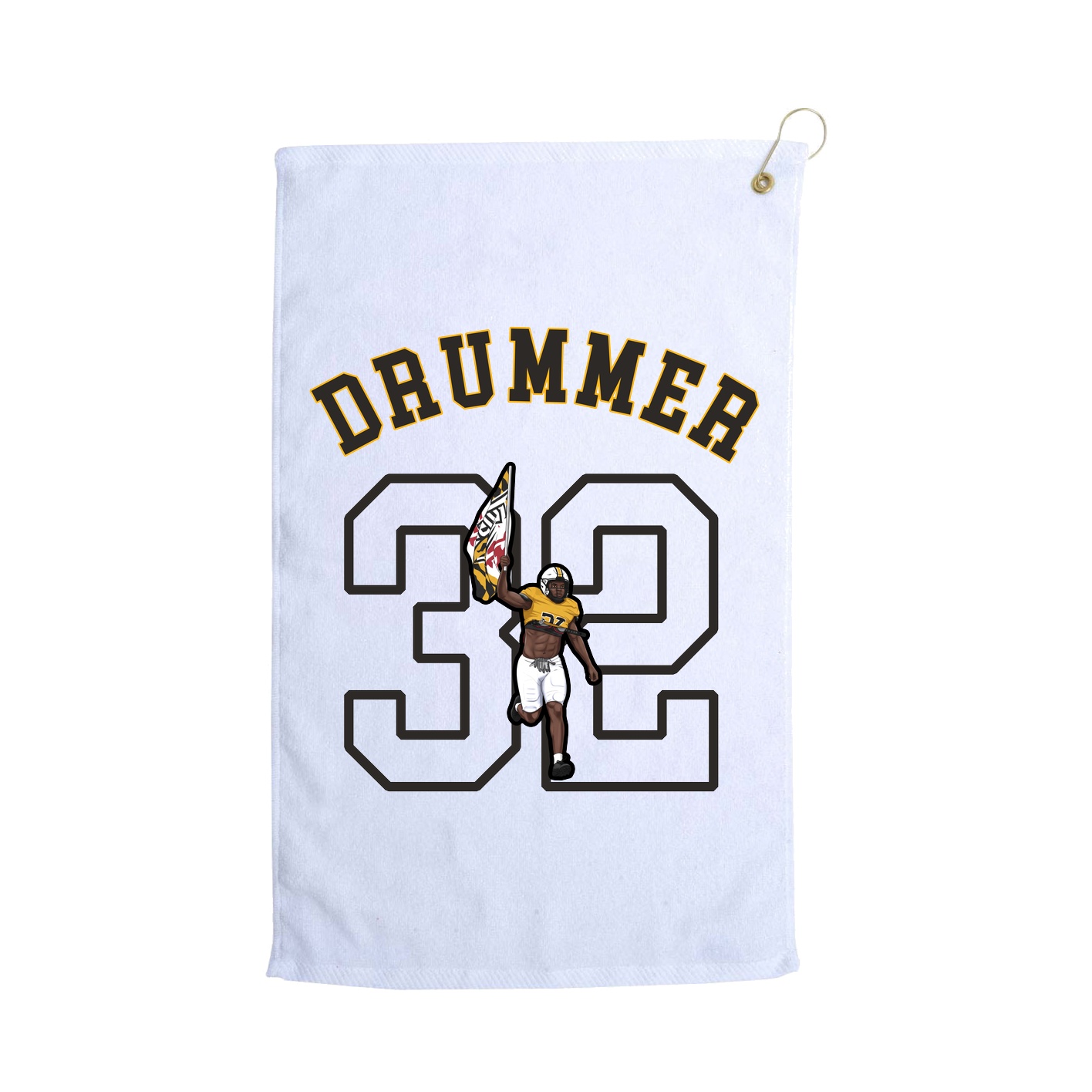 Golf Towel — Shirsey Arch in White