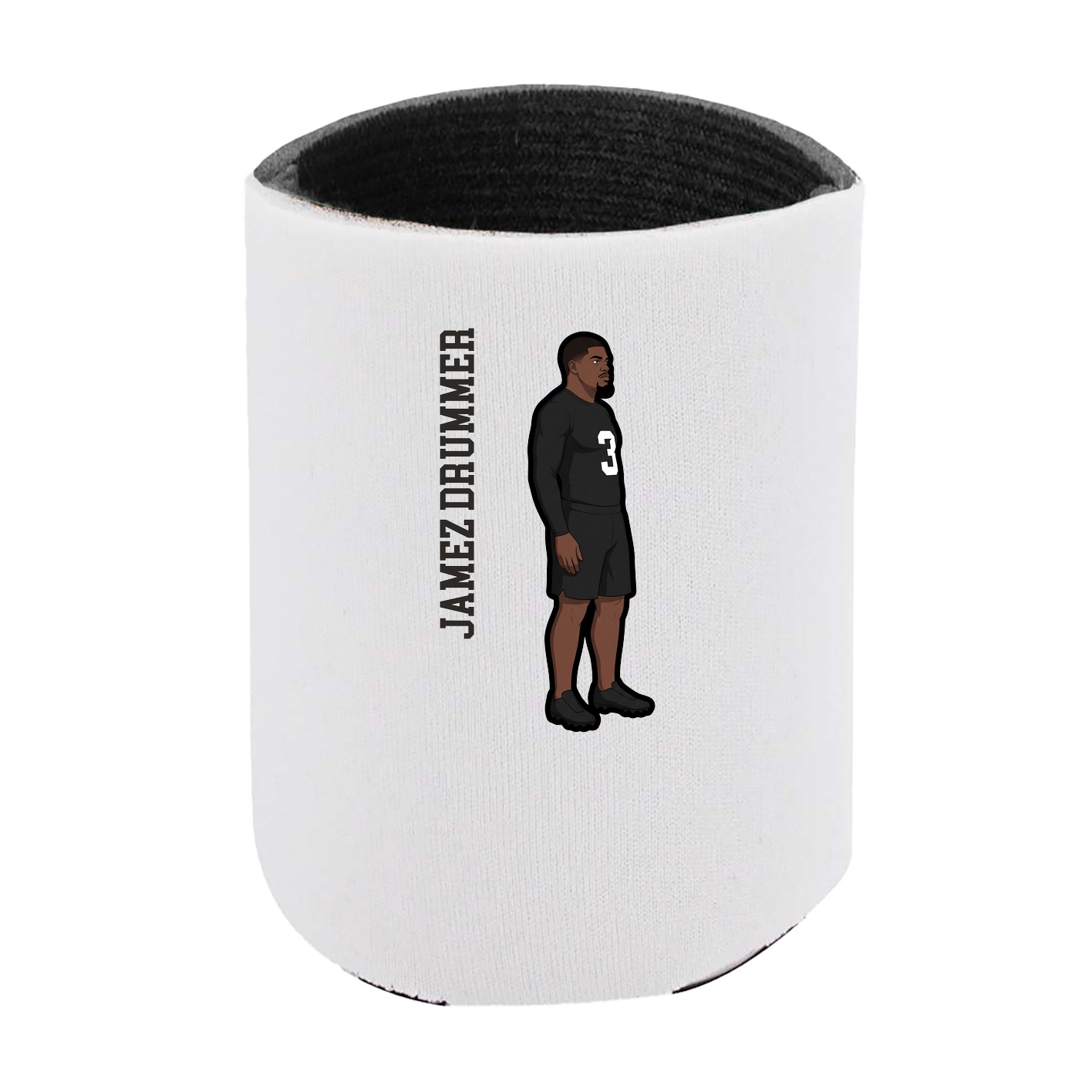 Can Holder — Name Vertical in White