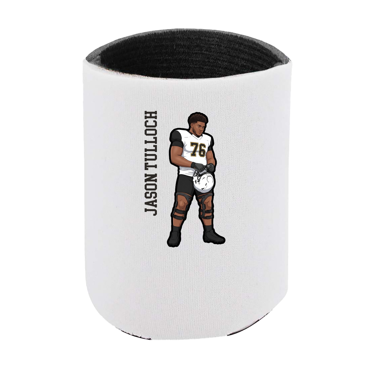 Can Holder — Name Vertical in White