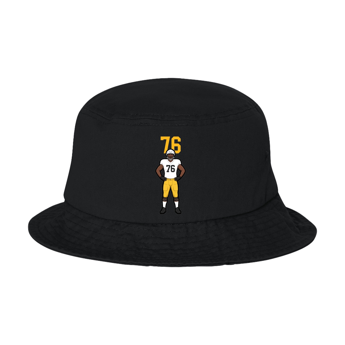 Bucket Cap — Number Top in Black