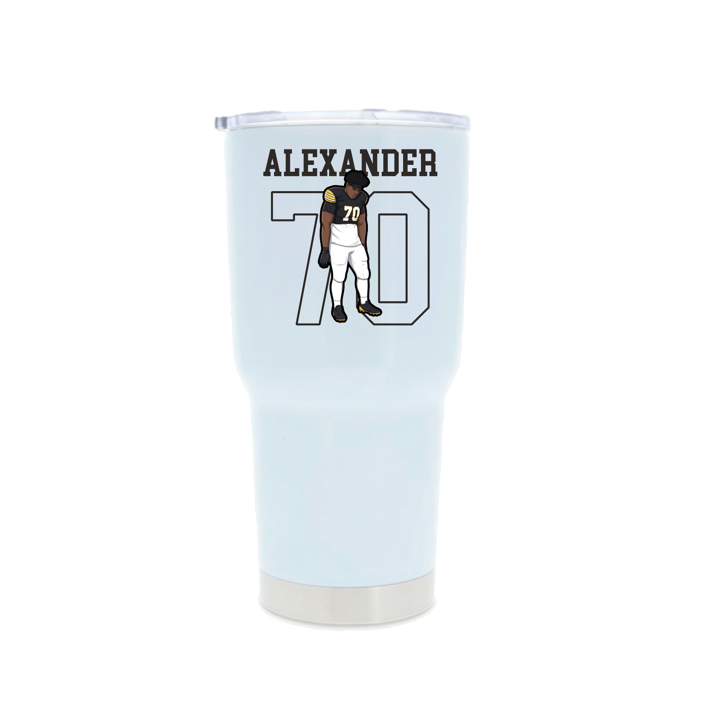 30oz Stainless Steel Tumbler — Shirsey in White