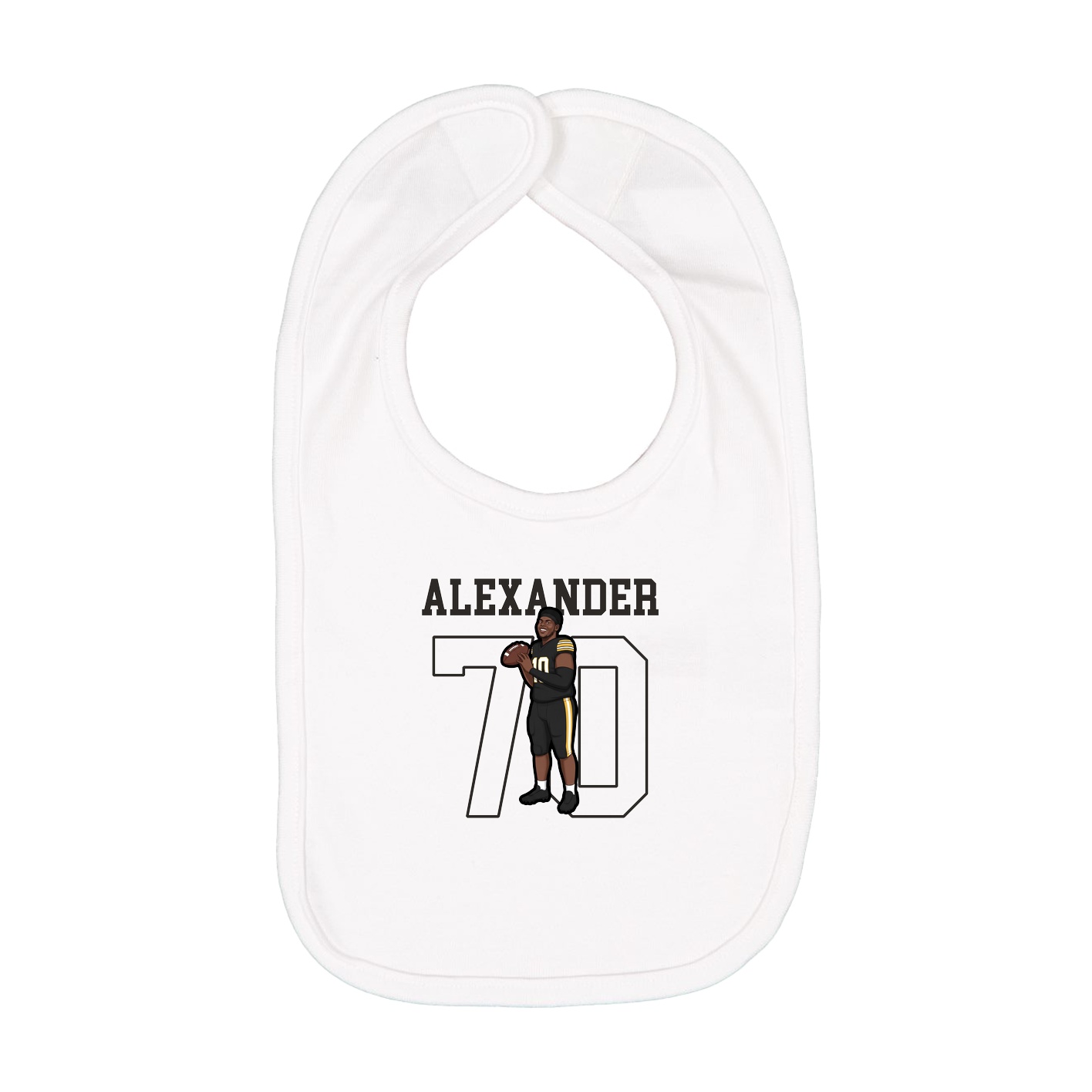 Infant Bib — Shirsey in White