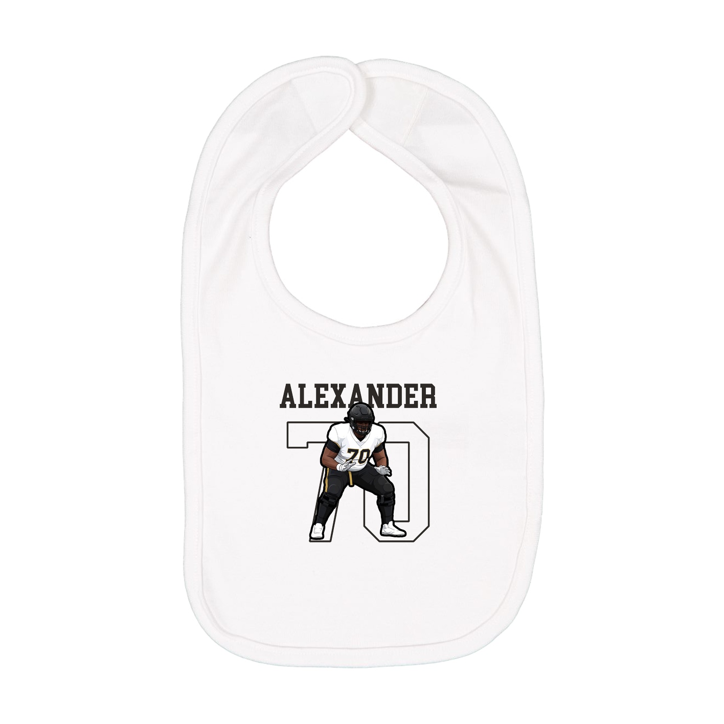 Infant Bib — Shirsey in White