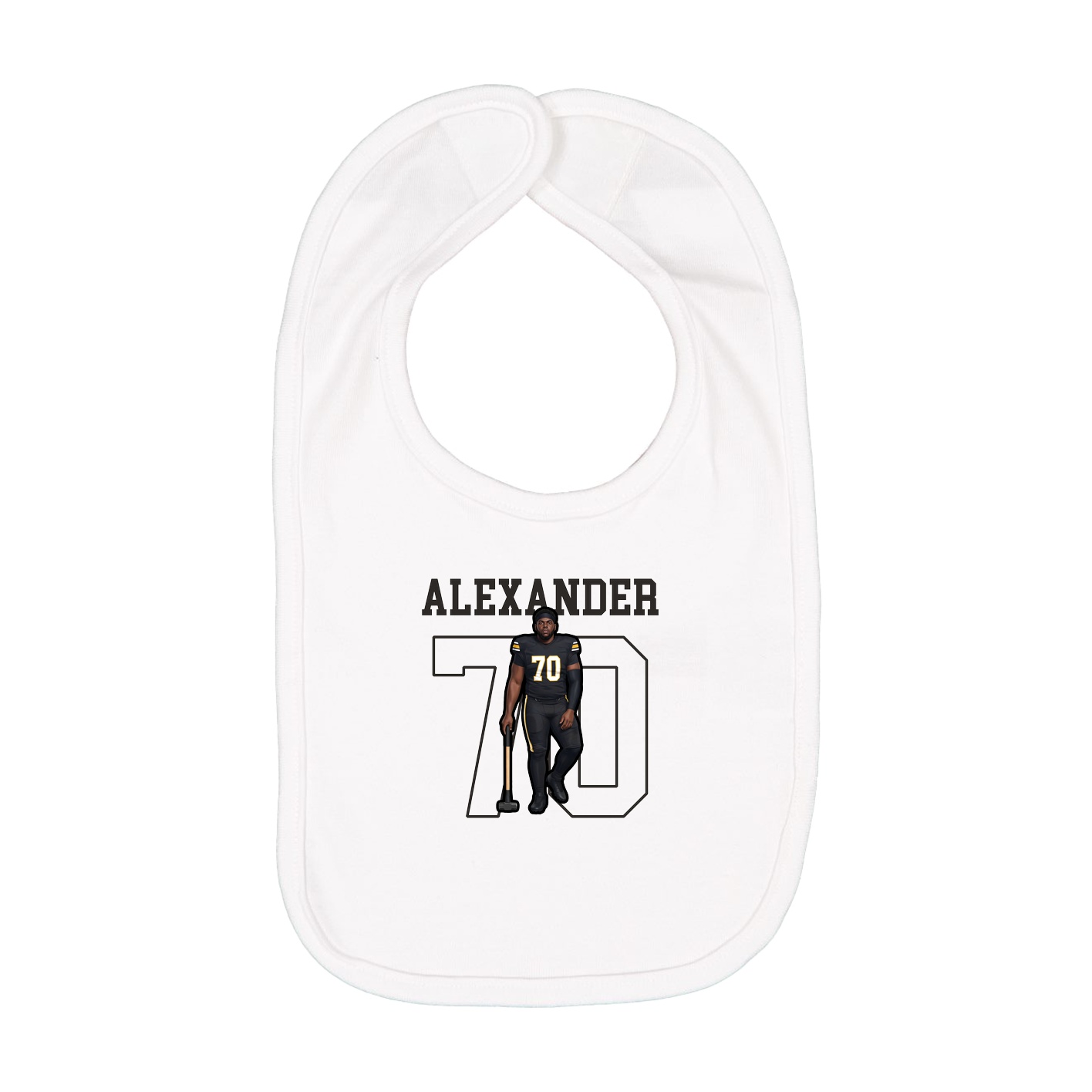 Infant Bib — Shirsey in White