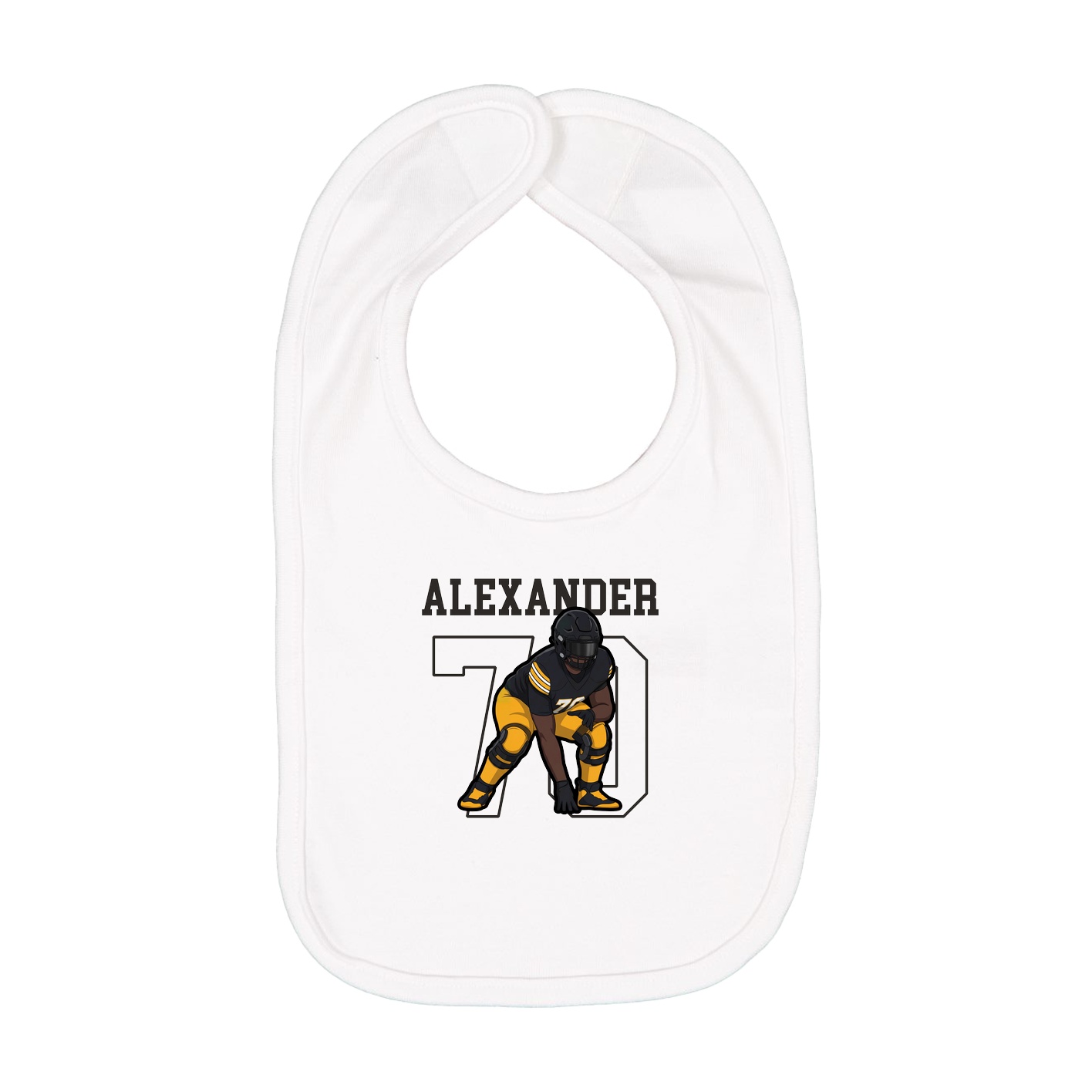 Infant Bib — Shirsey in White