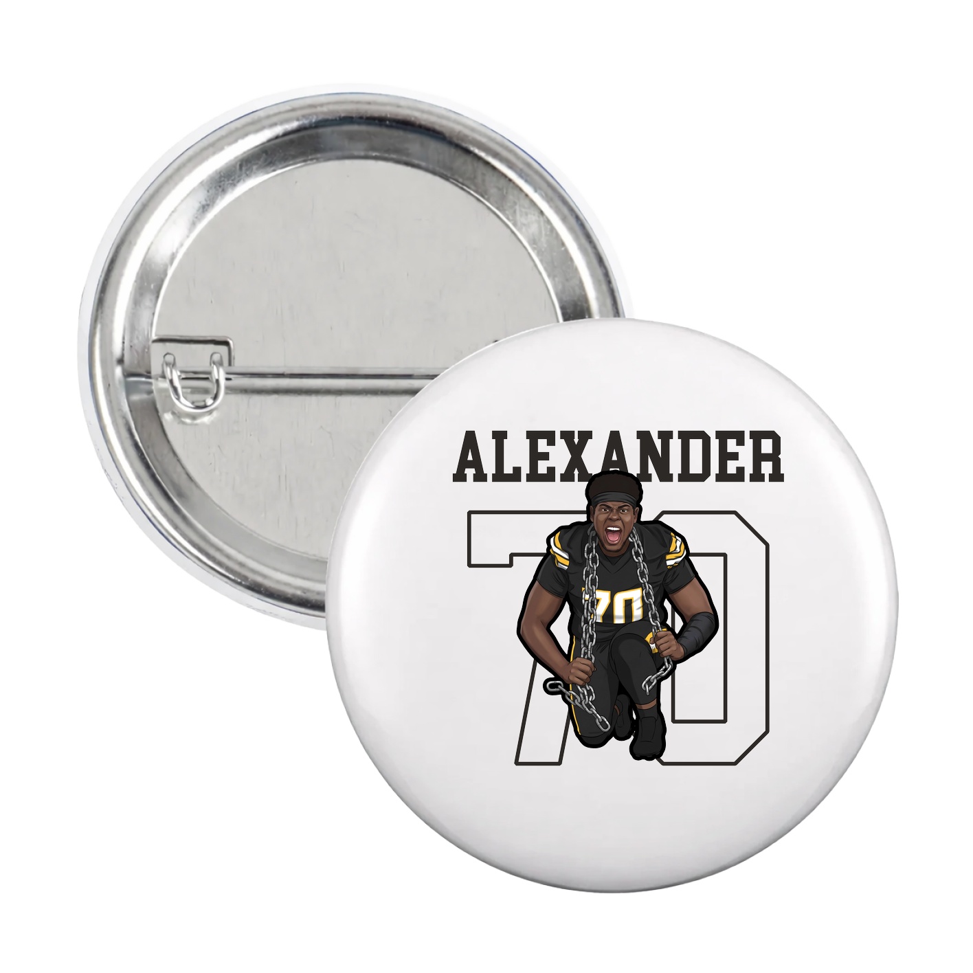 Game Day Button — Shirsey in White