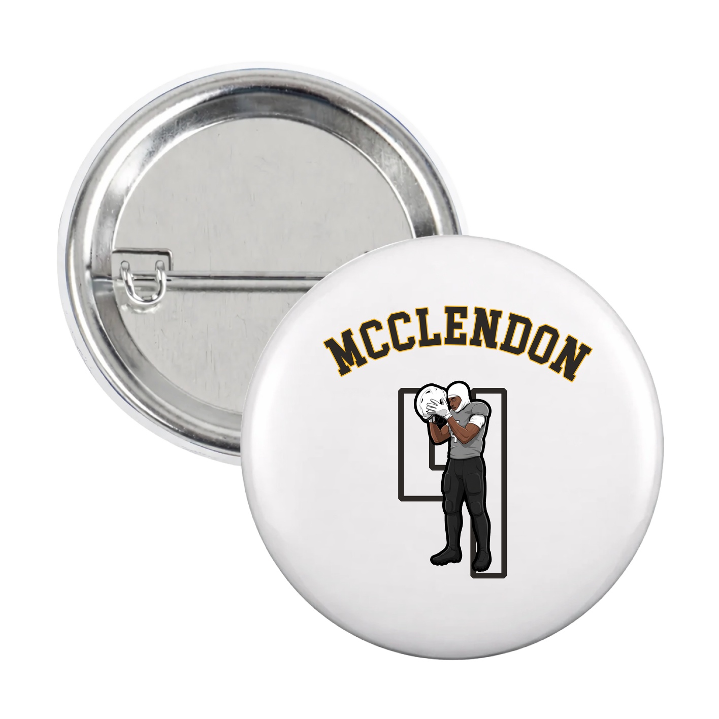 Game Day Button — Shirsey Arch in White