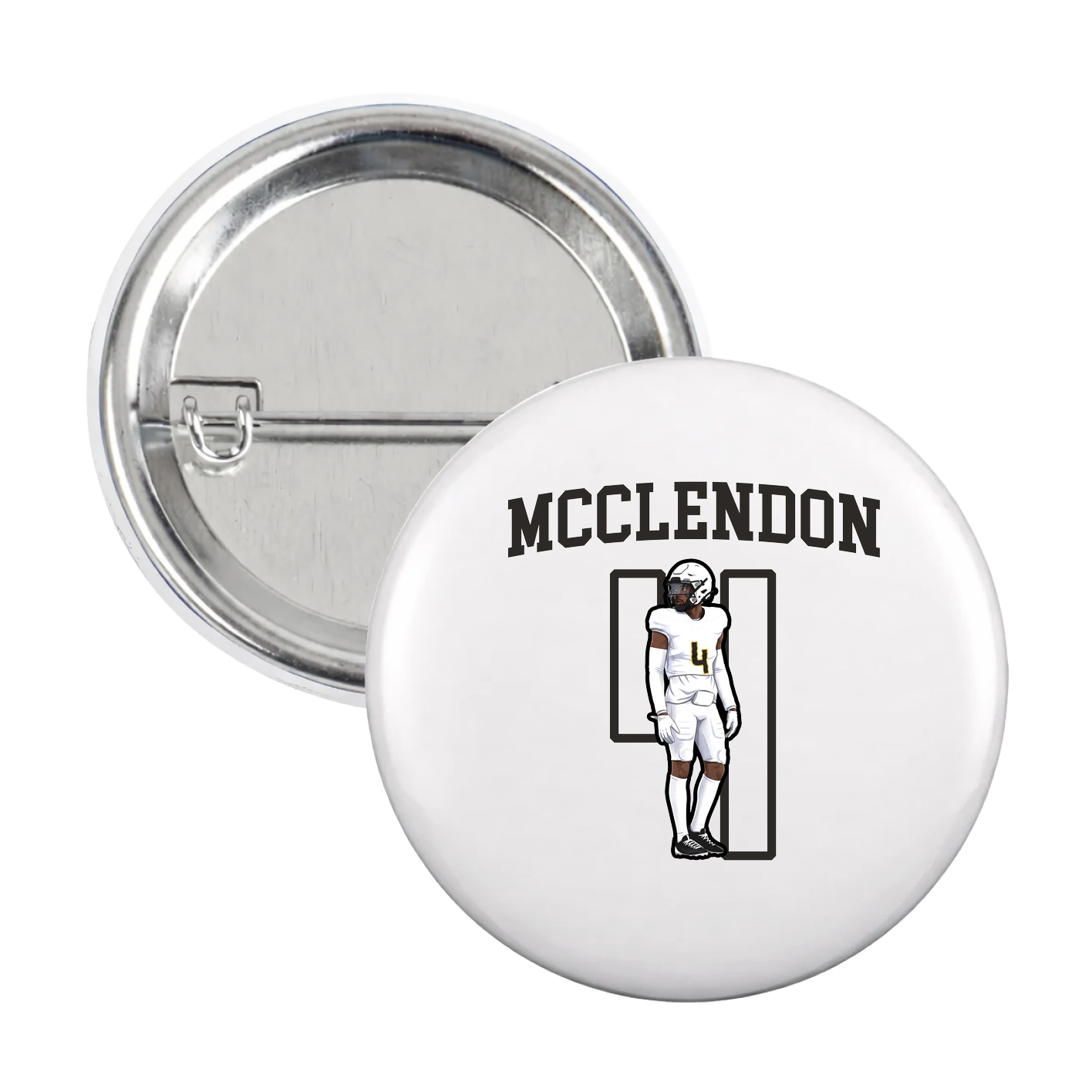 Game Day Button — Shirsey in White