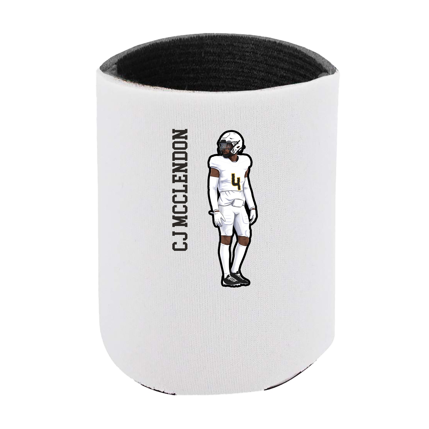 Can Holder — Name Vertical in White