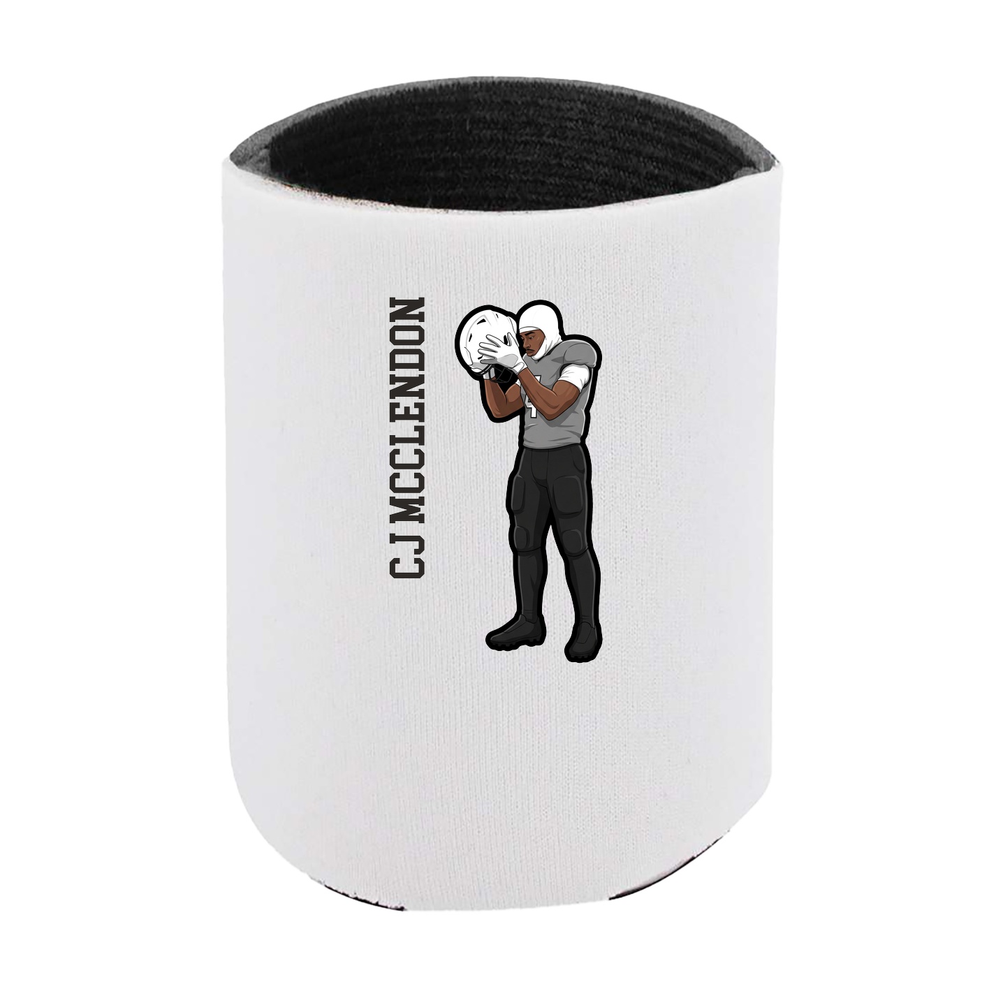 Can Holder — Name Vertical in White