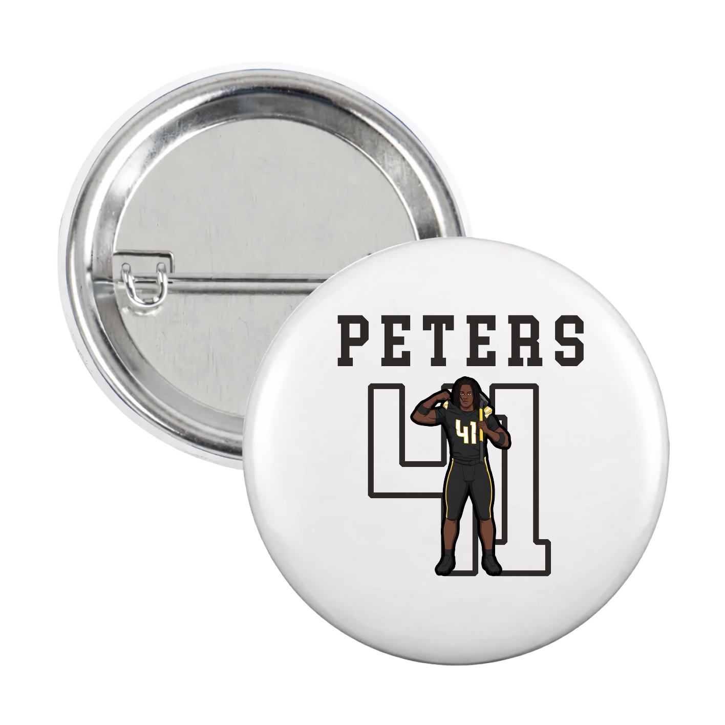Game Day Button — Shirsey in White