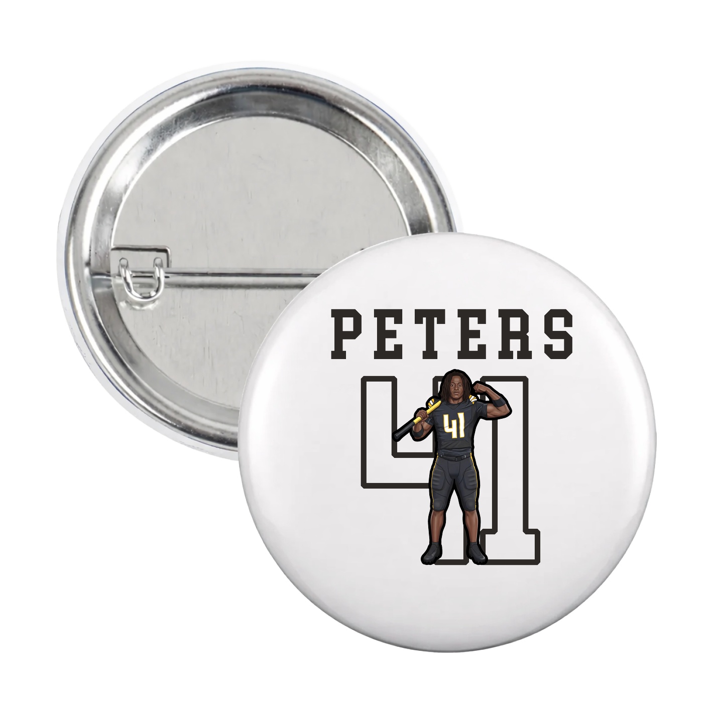 Game Day Button — Shirsey in White