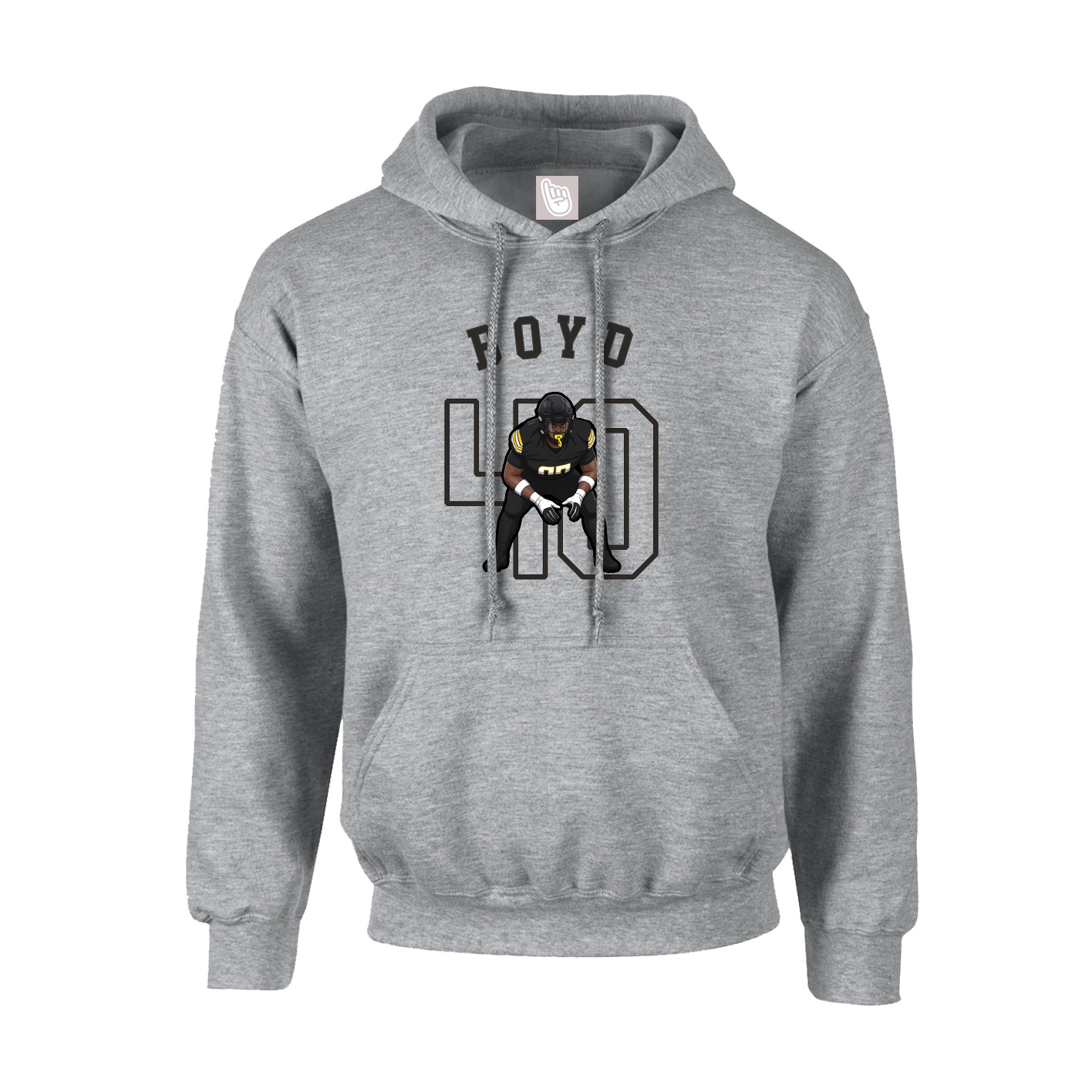 Youth Hoodie — Shirsey Arch in Grey