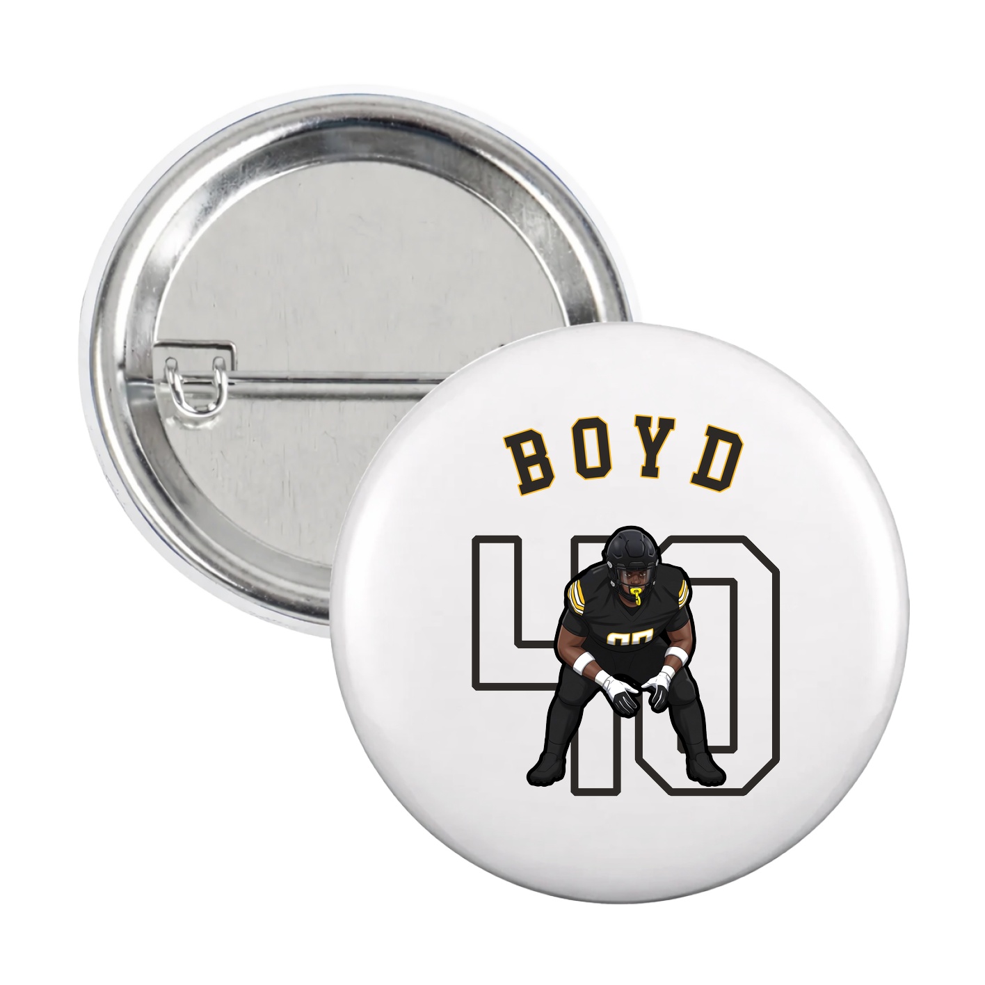 Game Day Button — Shirsey Arch in White