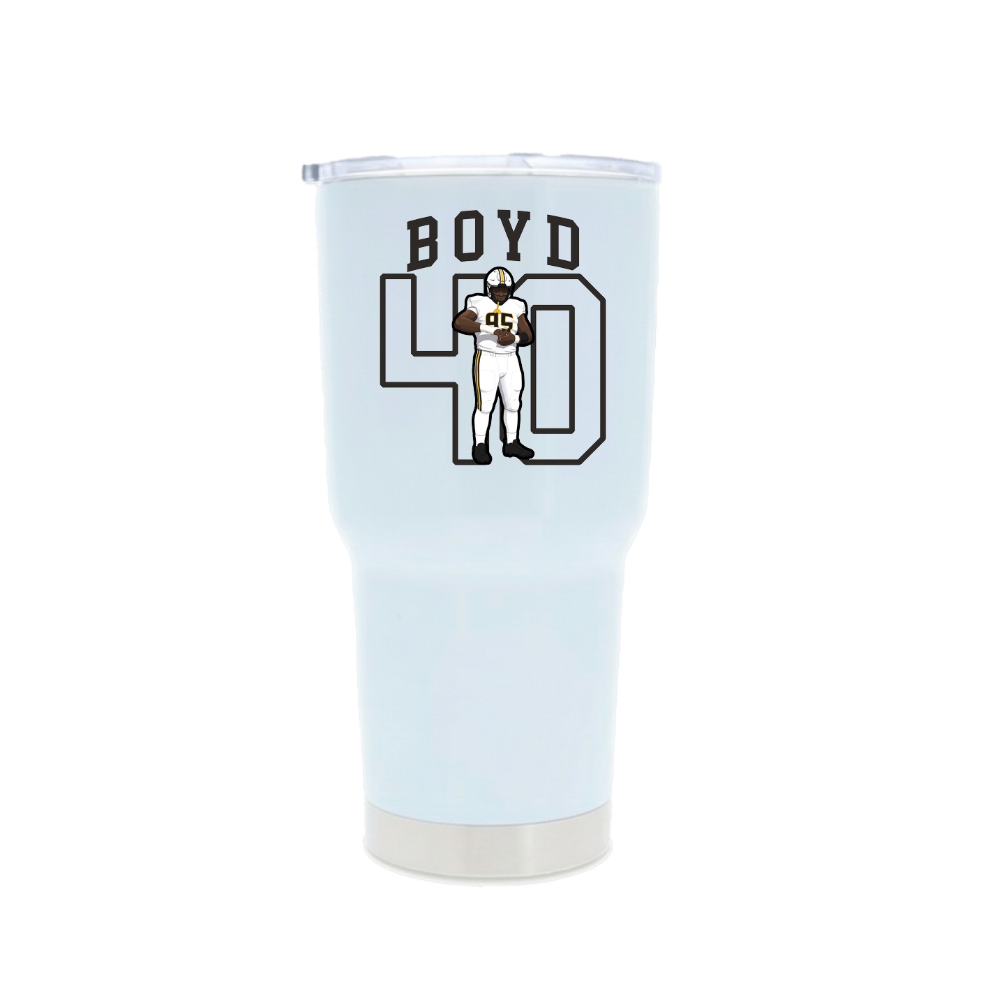 30oz Stainless Steel Tumbler — Shirsey in White