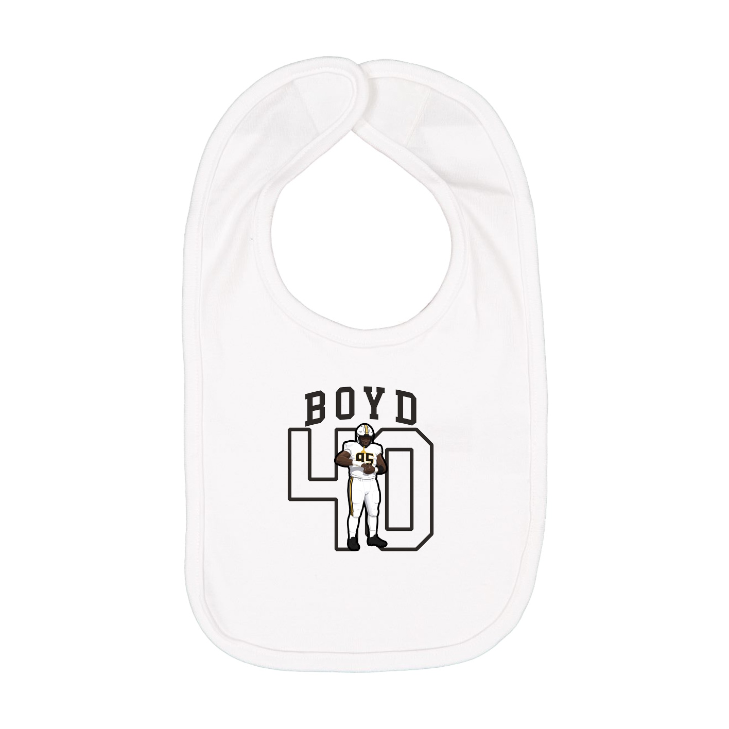 Infant Bib — Shirsey in White