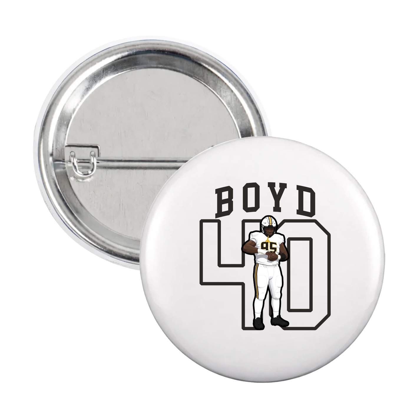 Game Day Button — Shirsey in White