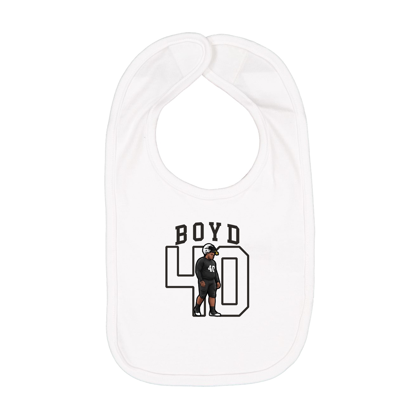 Infant Bib — Shirsey in White