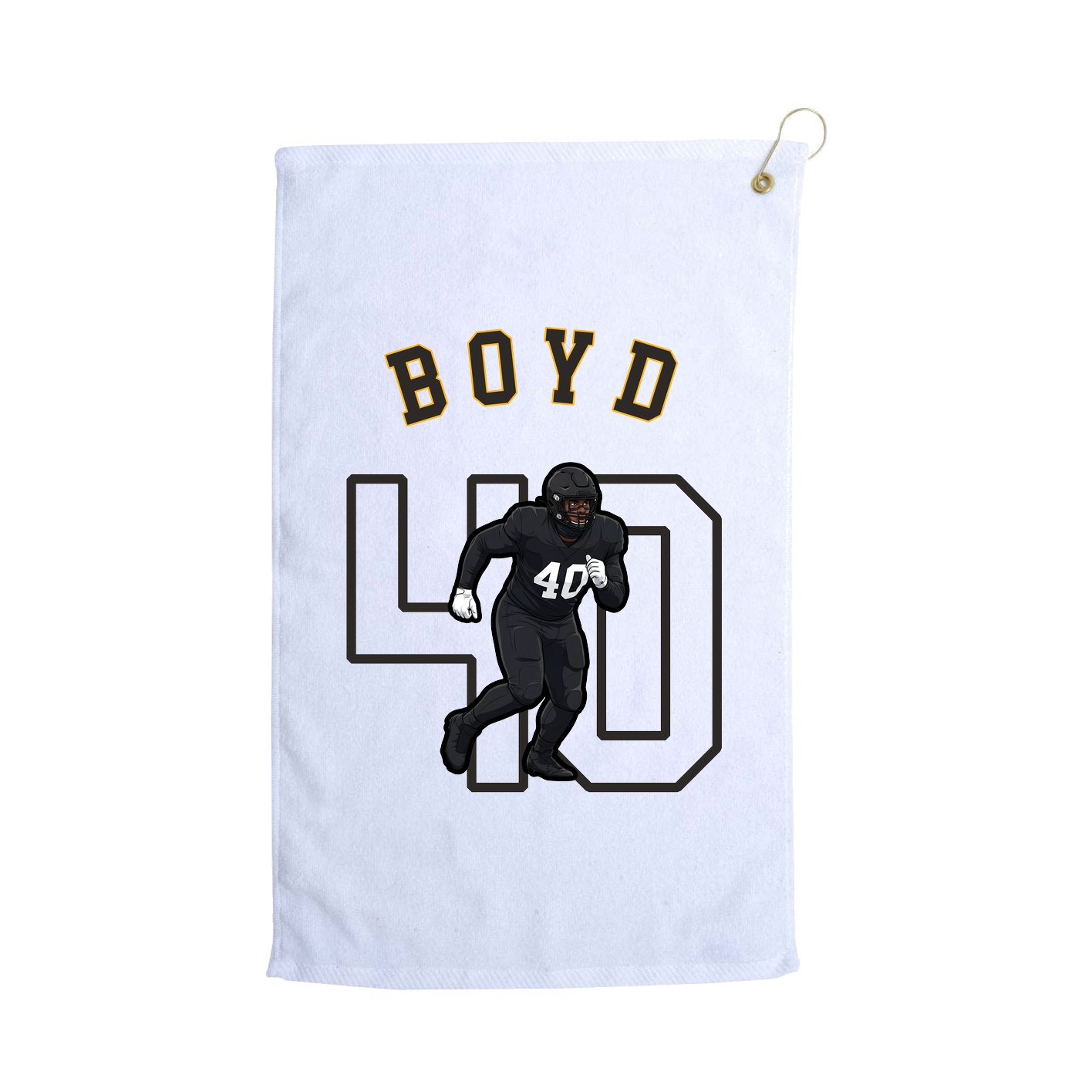 Golf Towel — Shirsey Arch in White