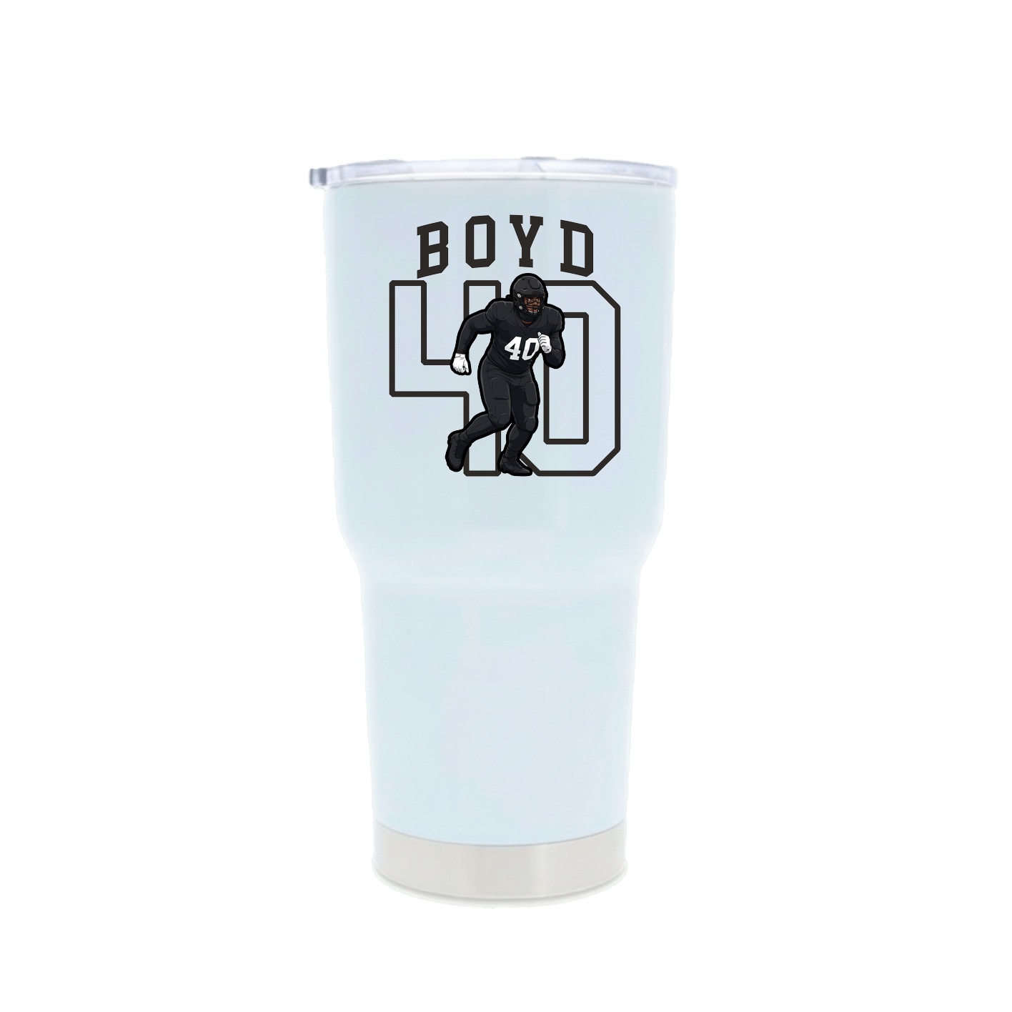 30oz Stainless Steel Tumbler — Shirsey in White