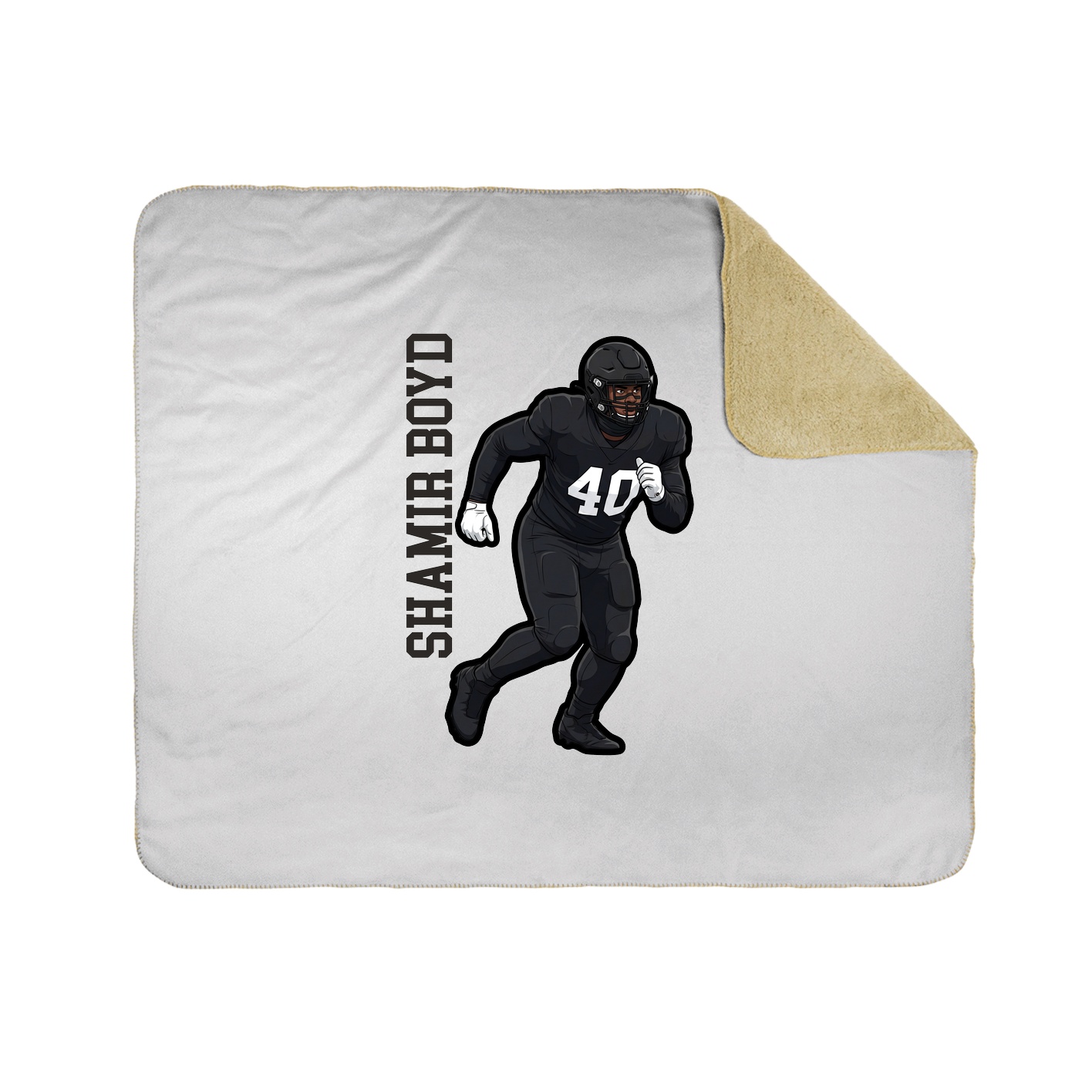 50x60 Sherpa Lined Throw Blanket