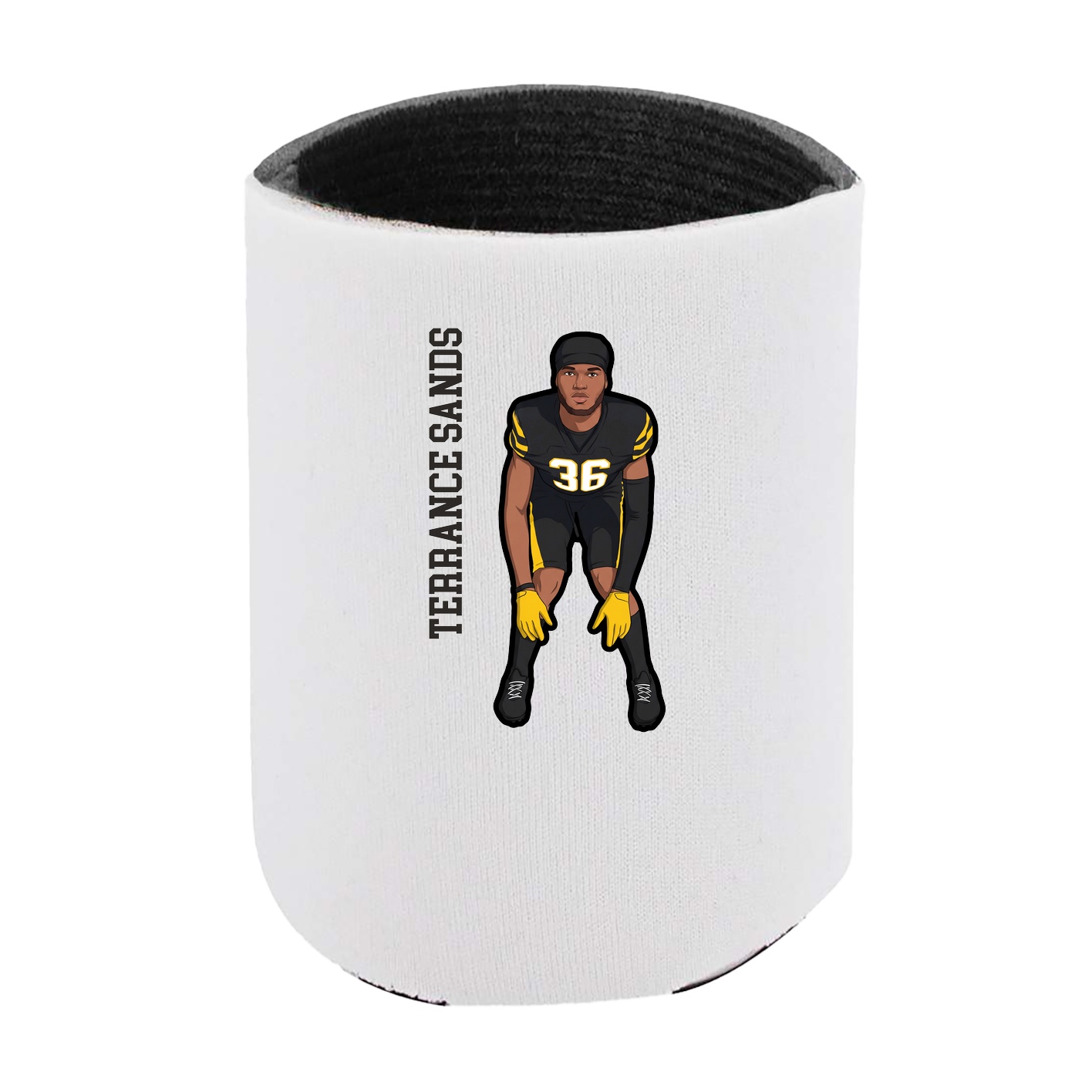 Can Holder — Name Vertical in White