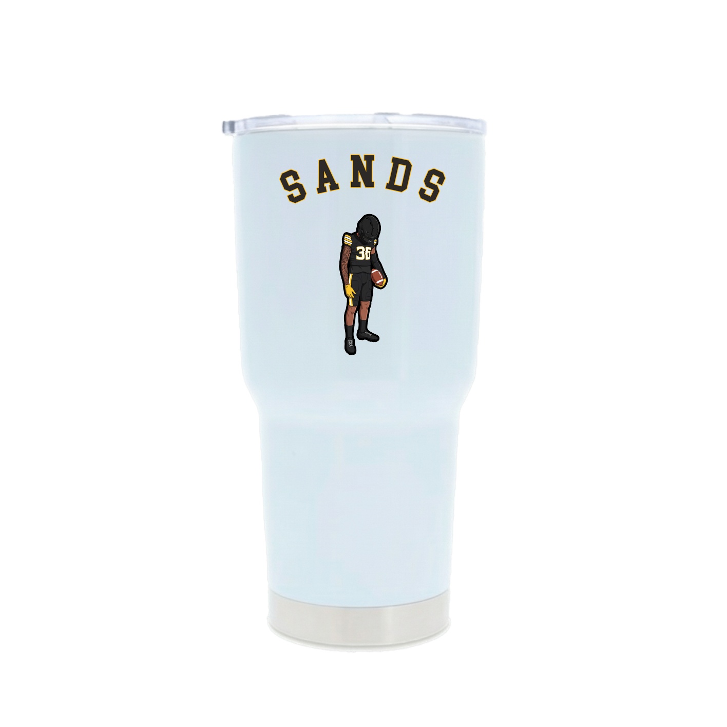 30oz Stainless Steel Tumbler — Shirsey Arch in White
