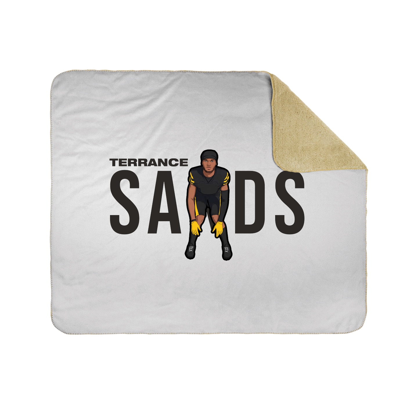 Throw Blanket — Player Name in White