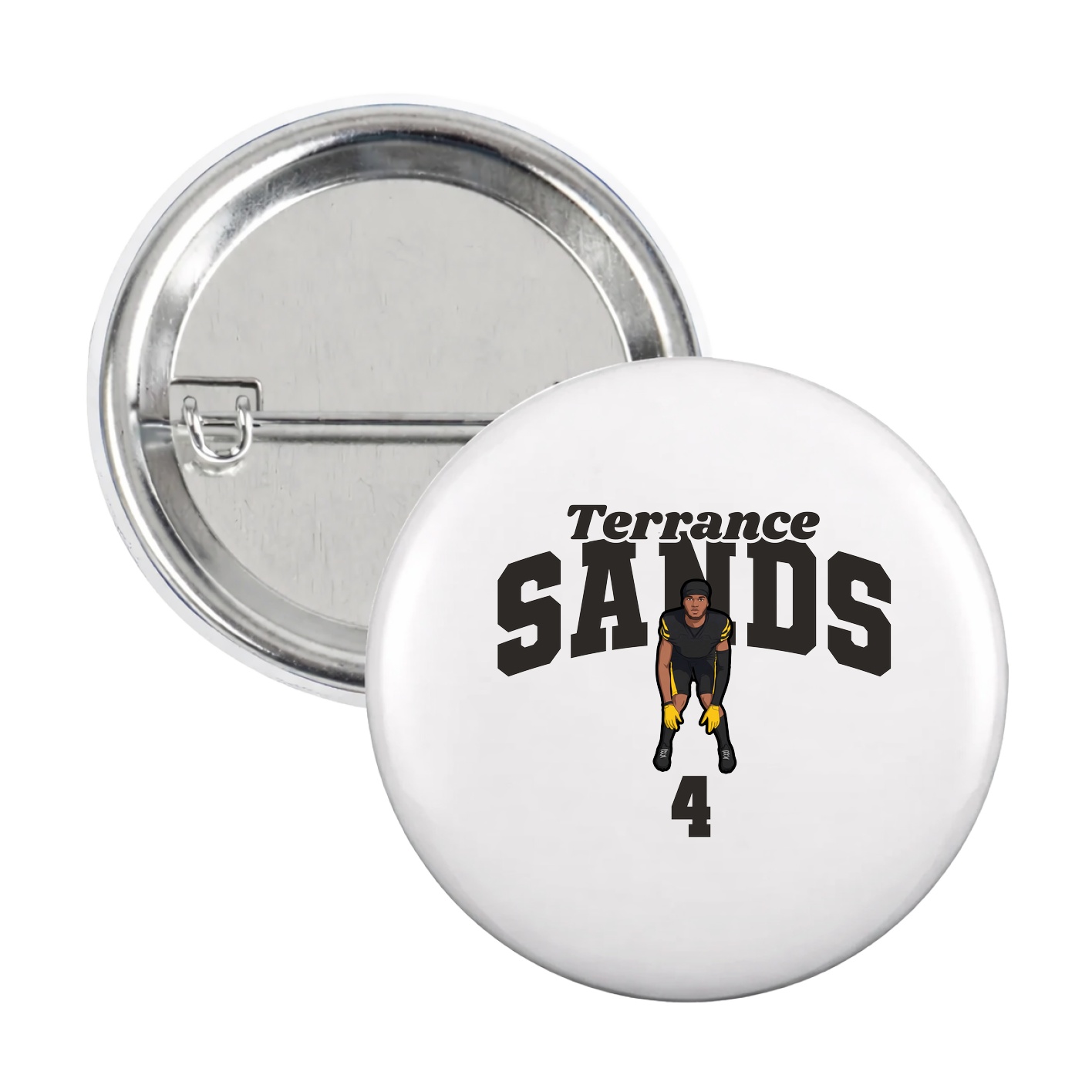 Game Day Button — Signature Arch in White