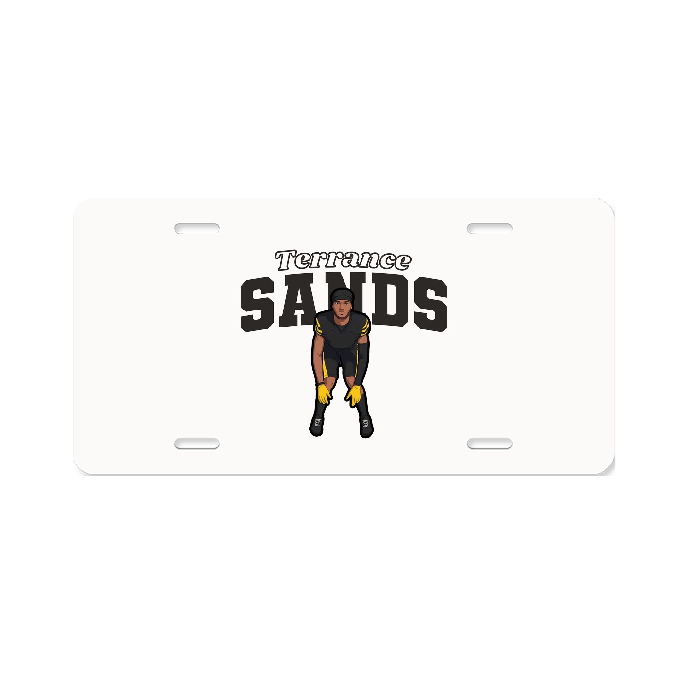 License Plate — Name Arch in Classic