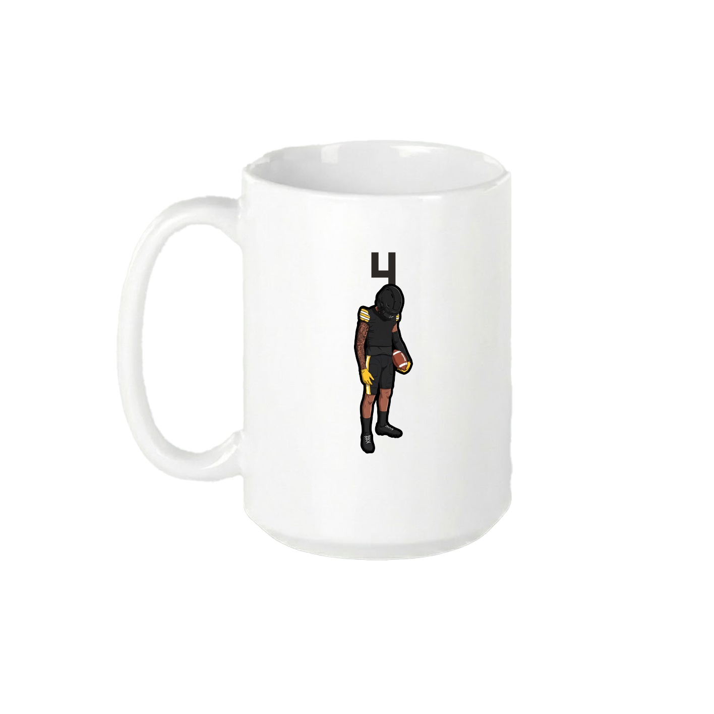 15oz Coffee Mug — Number Top in White