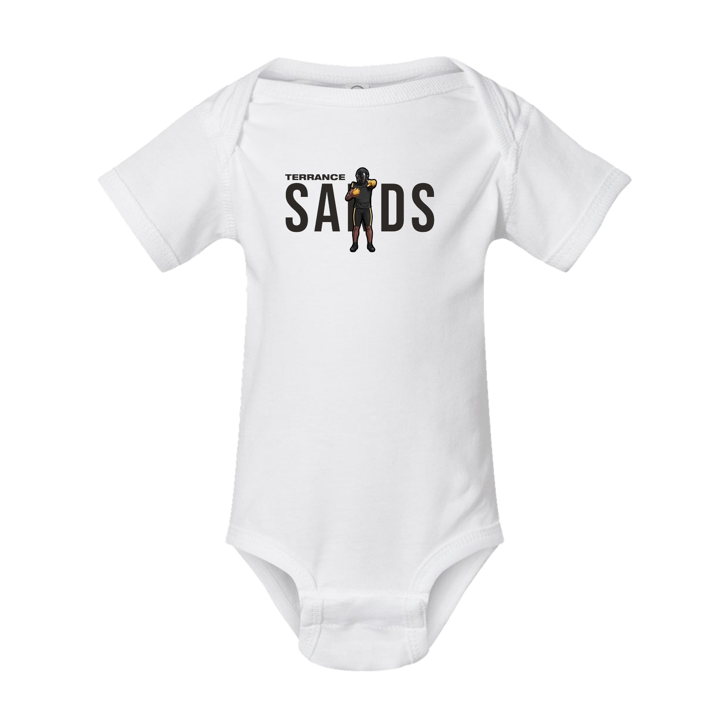 Baby Onesie — Player Name in White