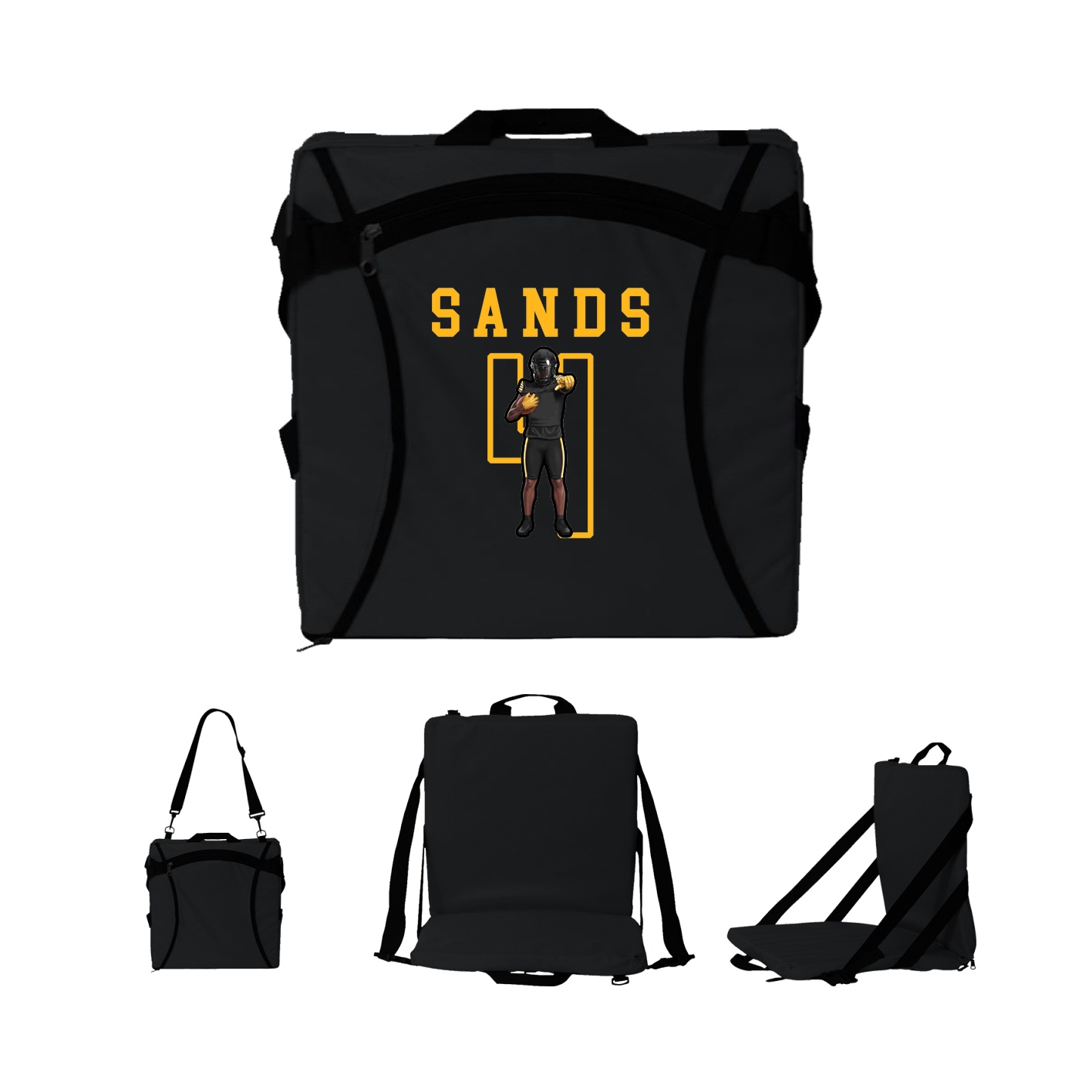 Folding Stadium Seat — Shirsey in Black