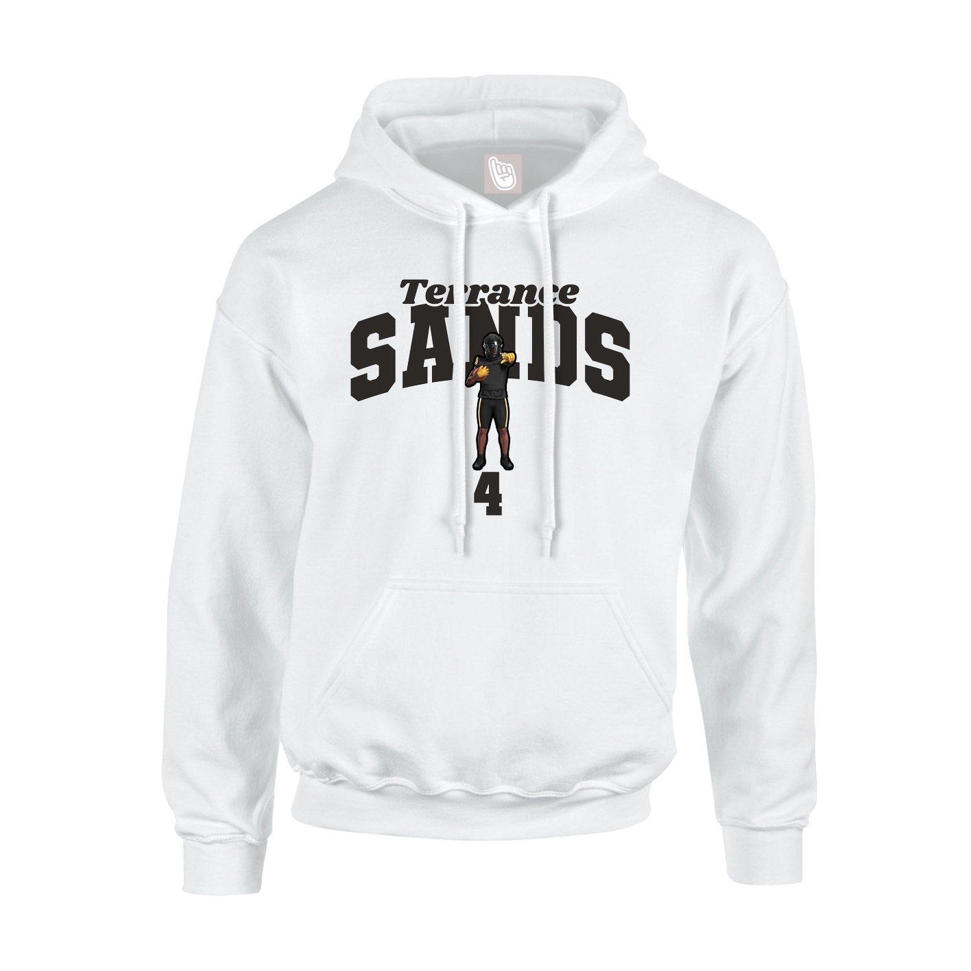 Hoodie — Signature Arch in White