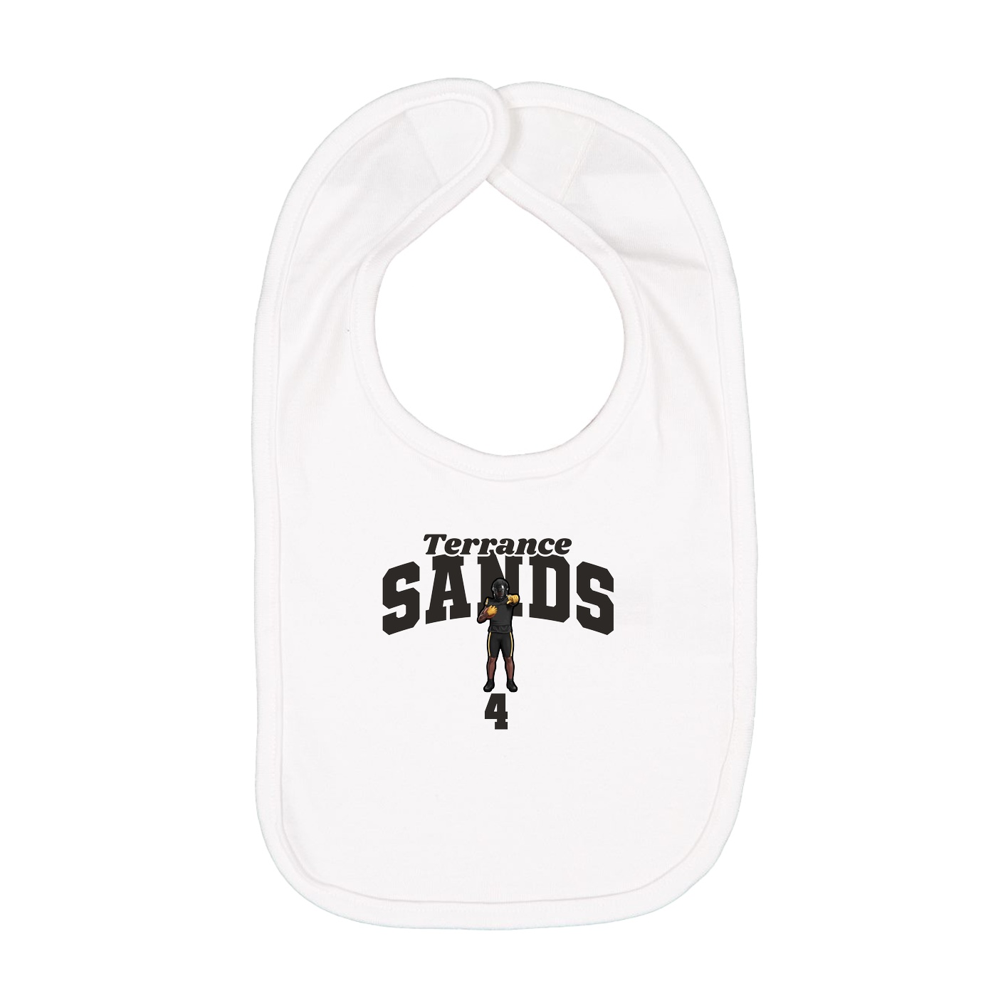 Infant Bib — Signature Arch in White
