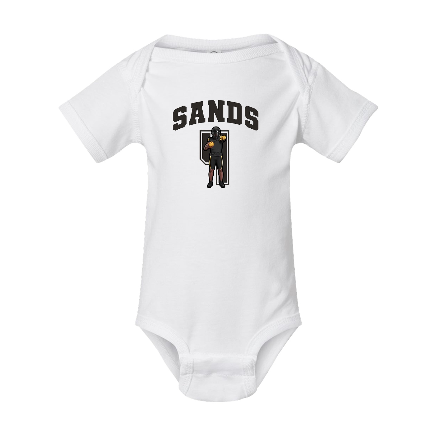 Baby Onesie — Number in White
