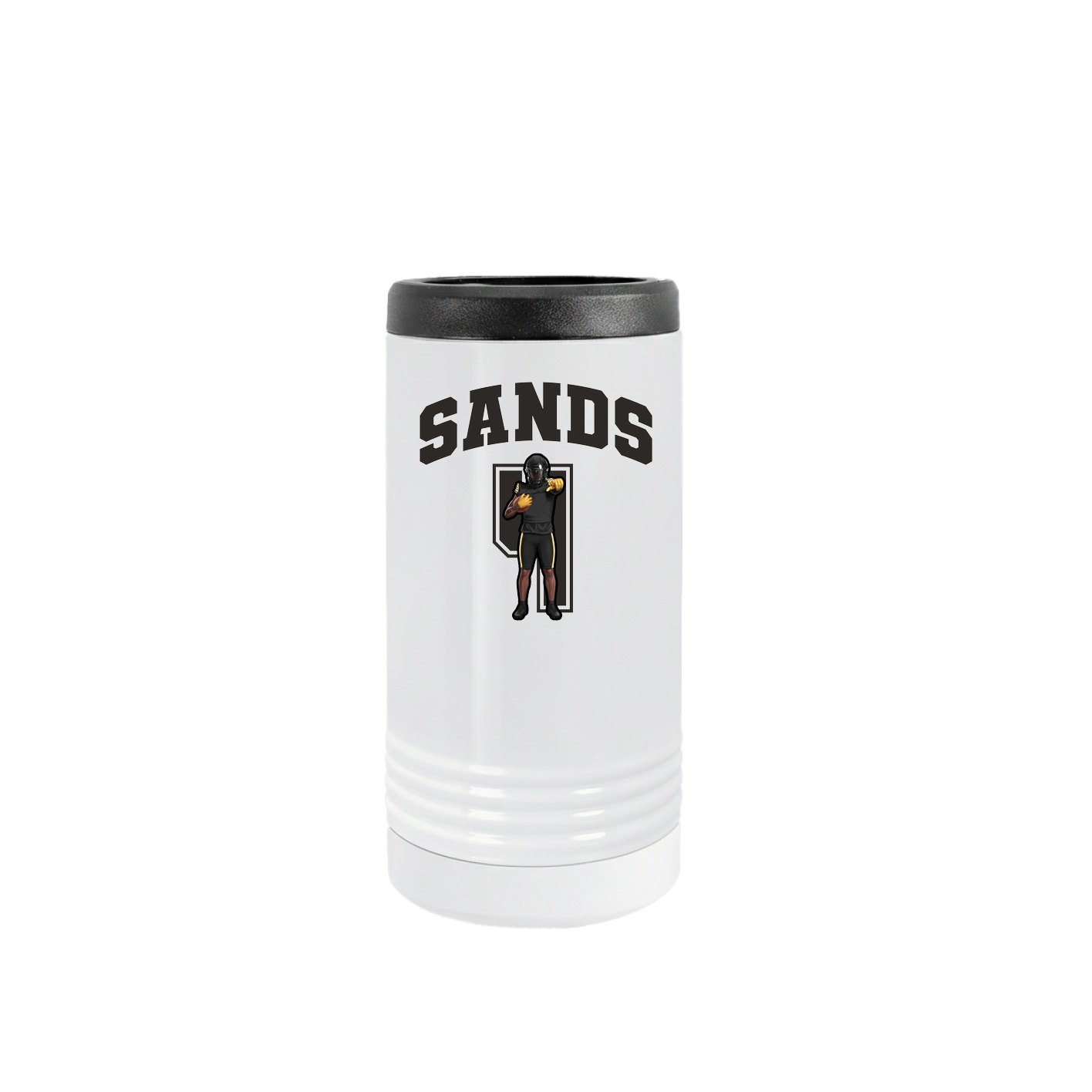 Slim Beverage Holder — Number in White