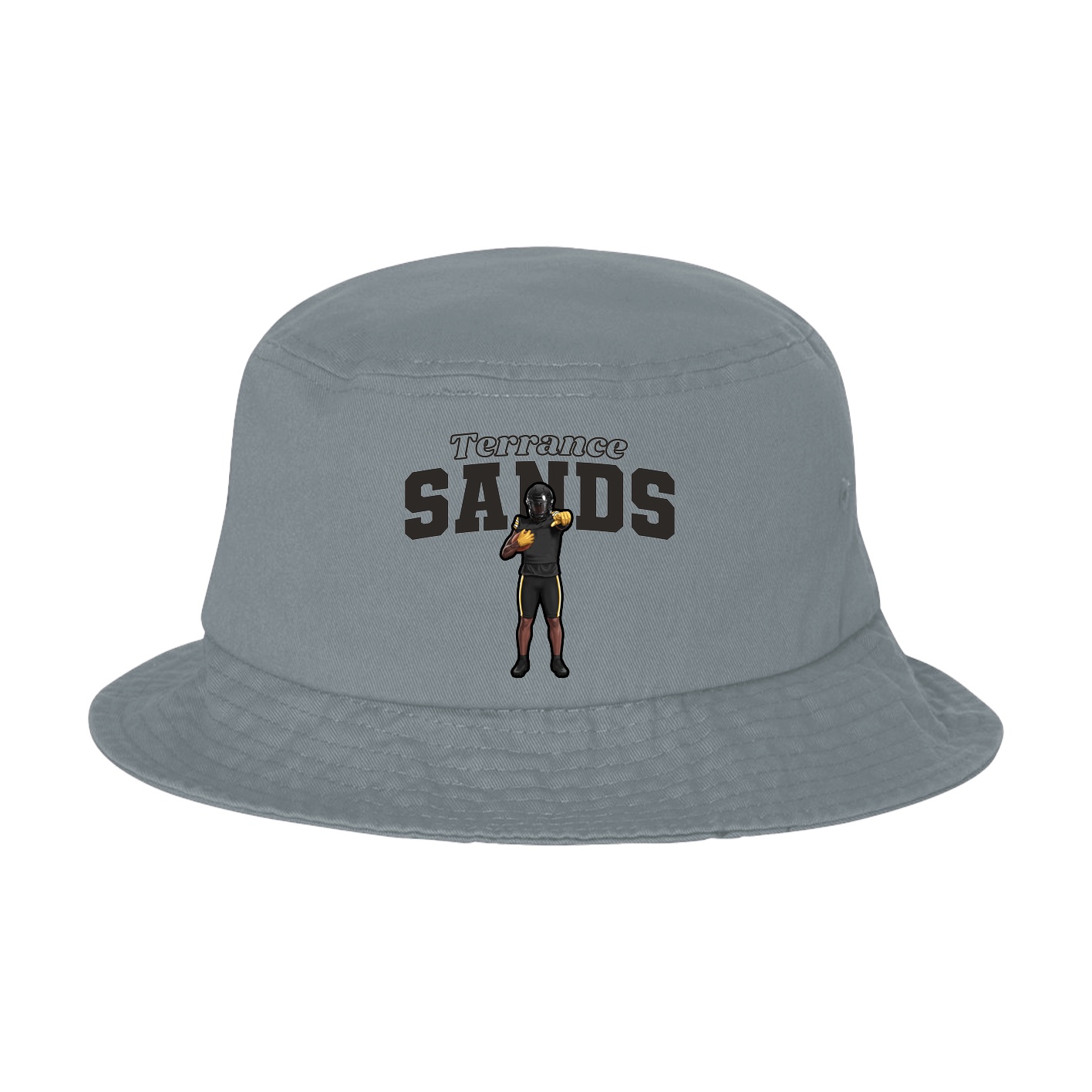 Bucket Cap — Name Arch in Grey
