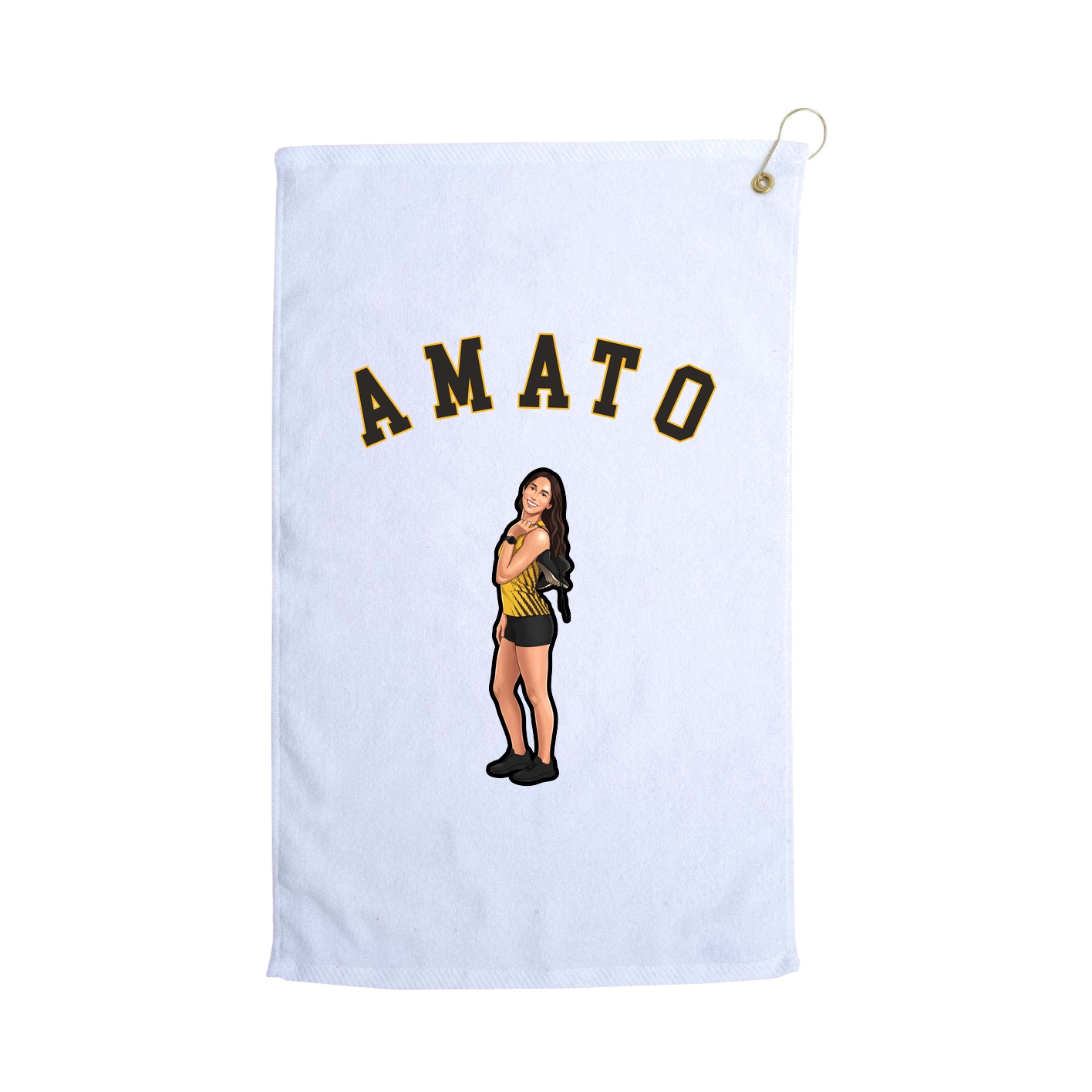 Golf Towel — Shirsey Arch in White