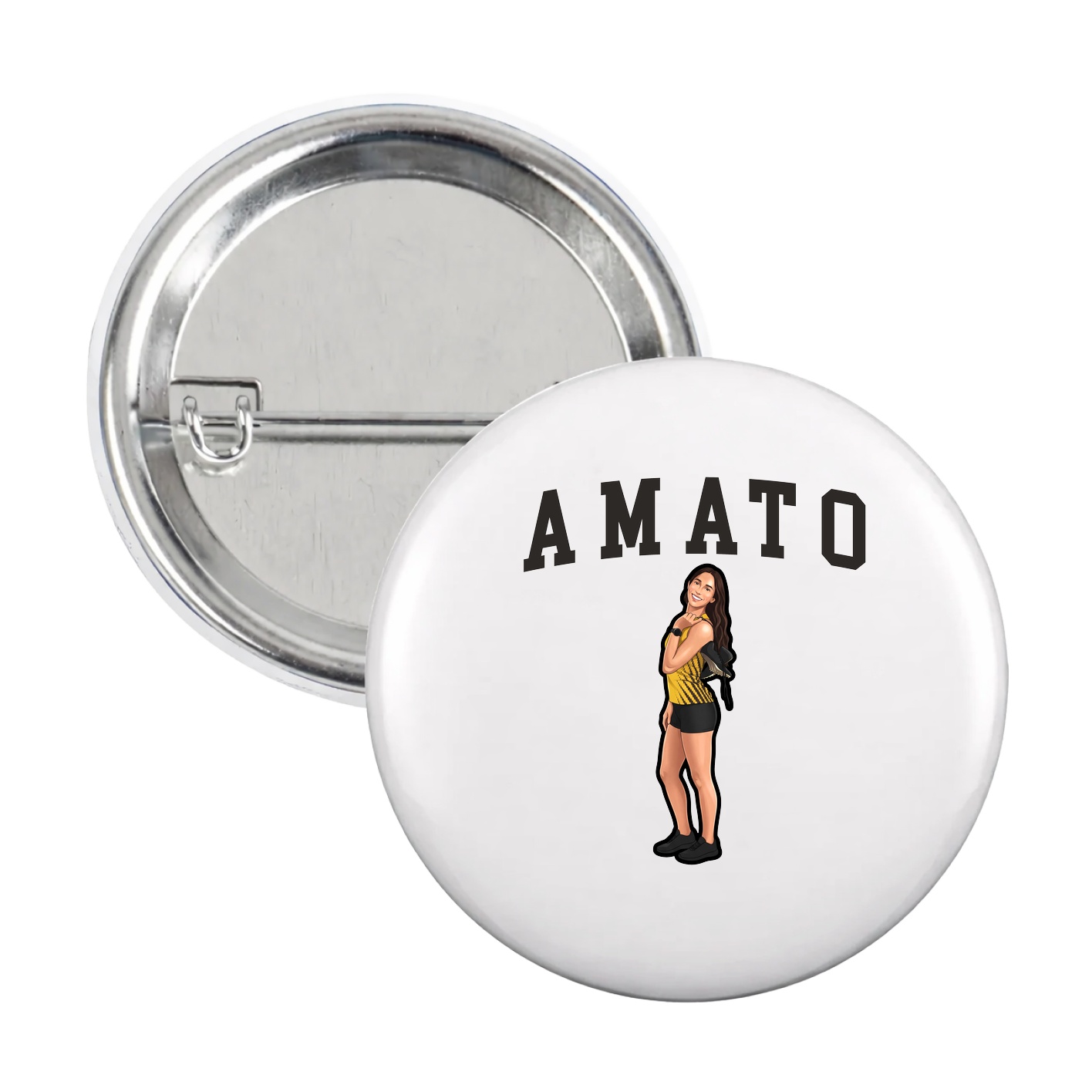 Game Day Button — Shirsey in White