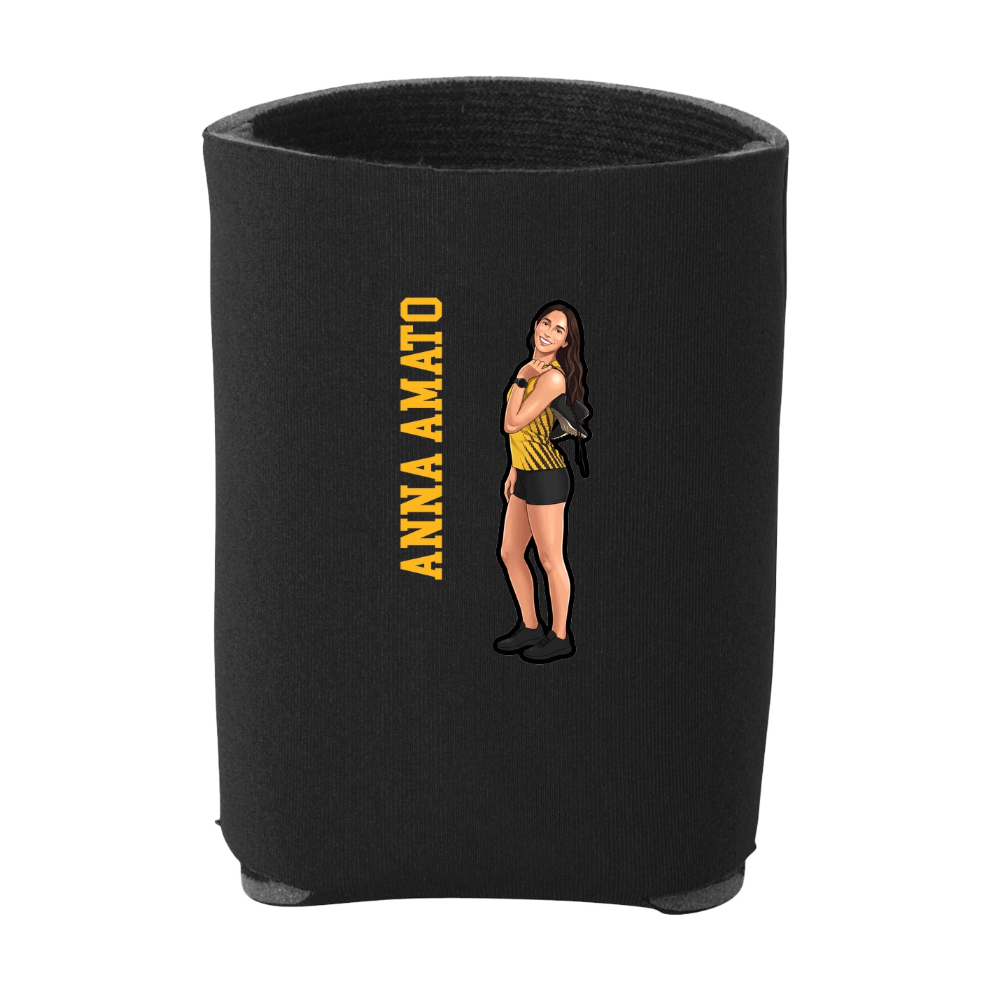 Can Holder — Name Vertical in Black