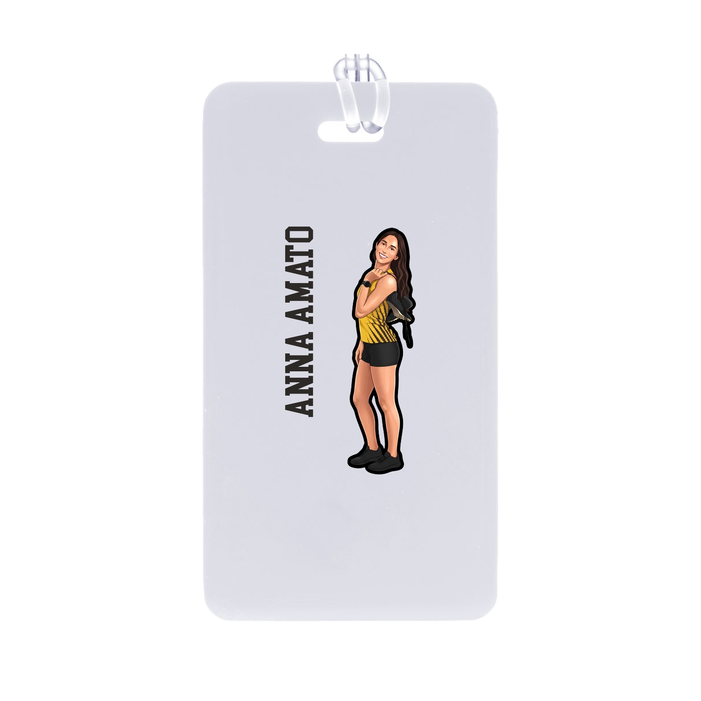 Bag Tag — Name Vertical in Classic
