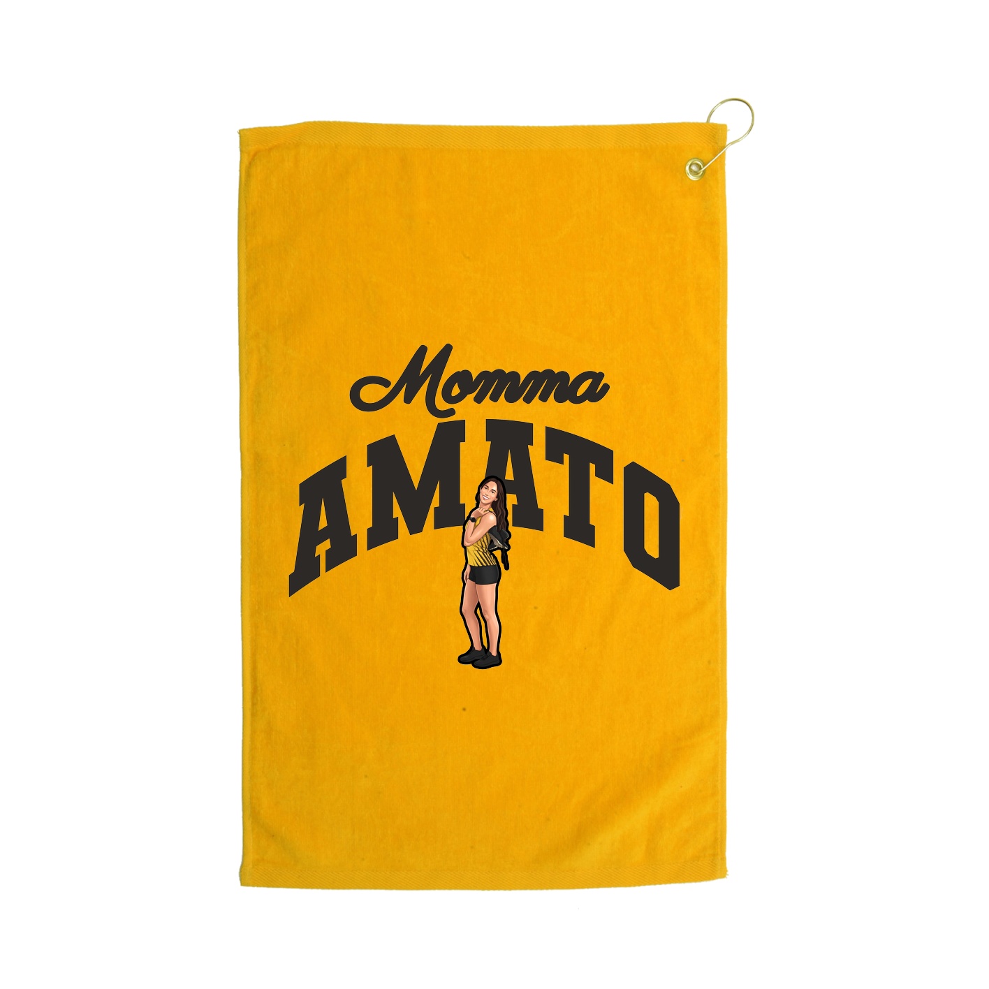 Golf Towel — Mothers Day Arch in Gold