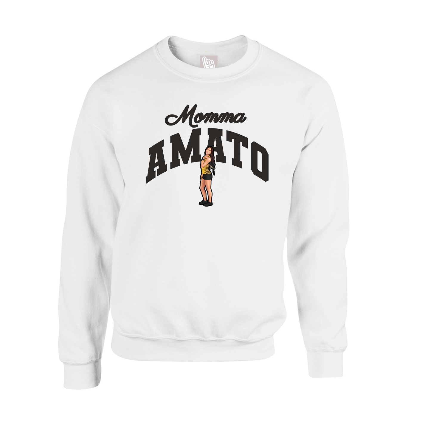 Fleece Crew — Mothers Day Arch in White
