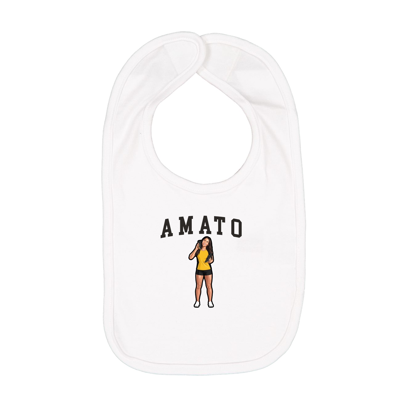 Infant Bib — Shirsey in White