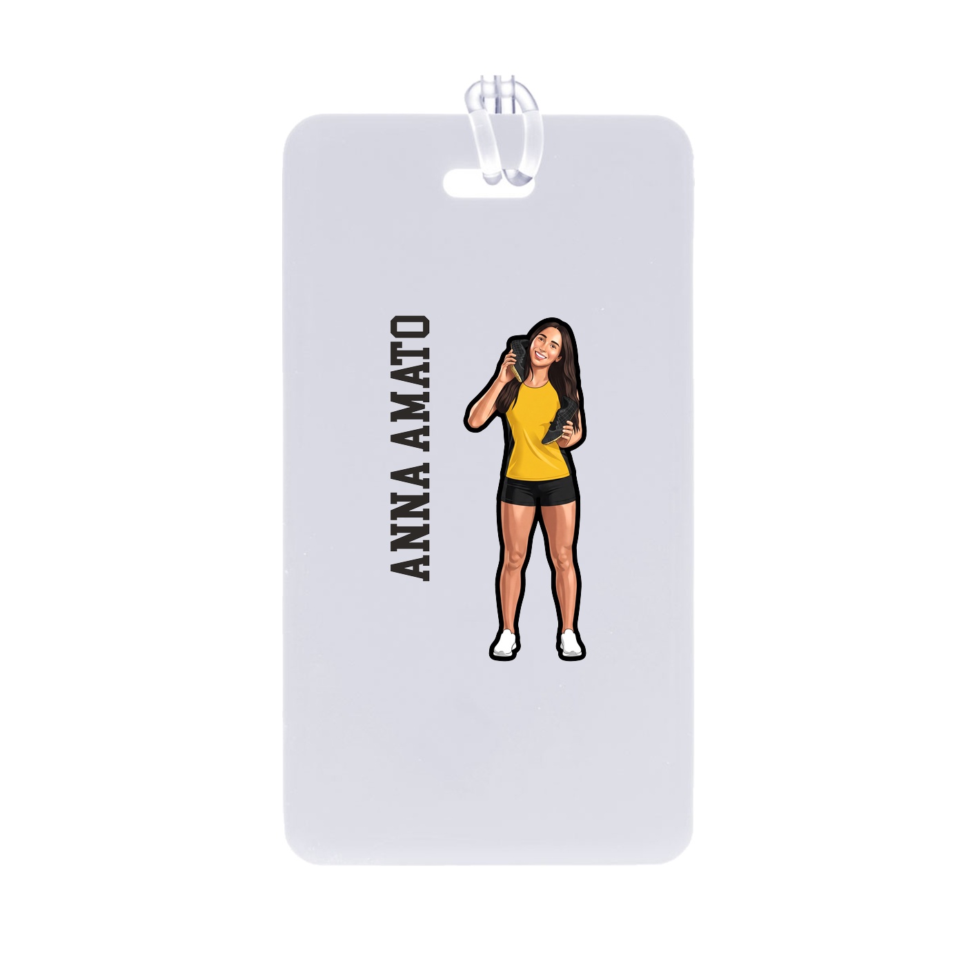 Bag Tag — Name Vertical in Classic