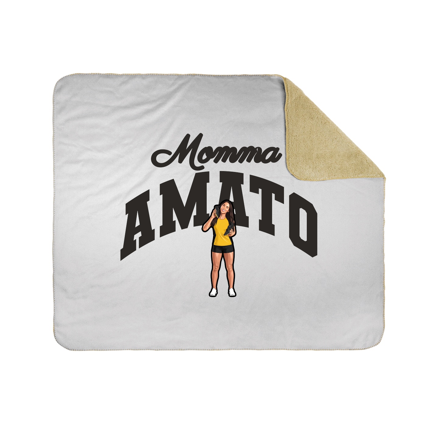 Throw Blanket — Mothers Day Arch in White