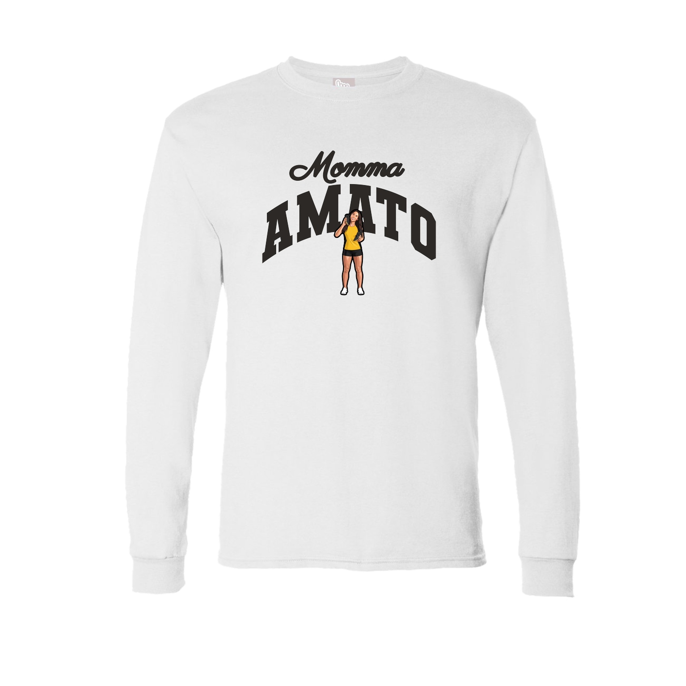 Long Sleeve Tee — Mothers Day Arch in White